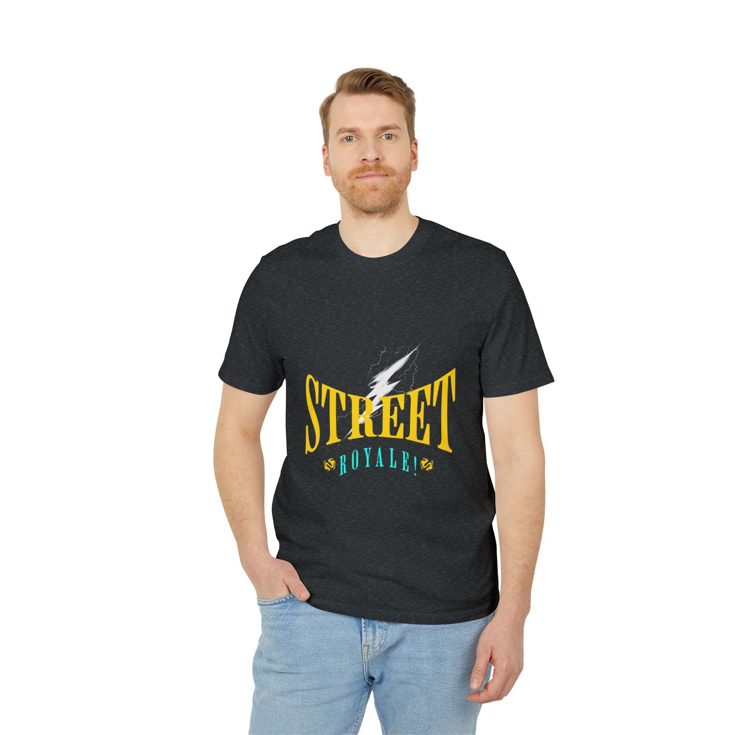 "Street Royale" T-Shirt – 100% Organic Cotton, Bold Thunder Design