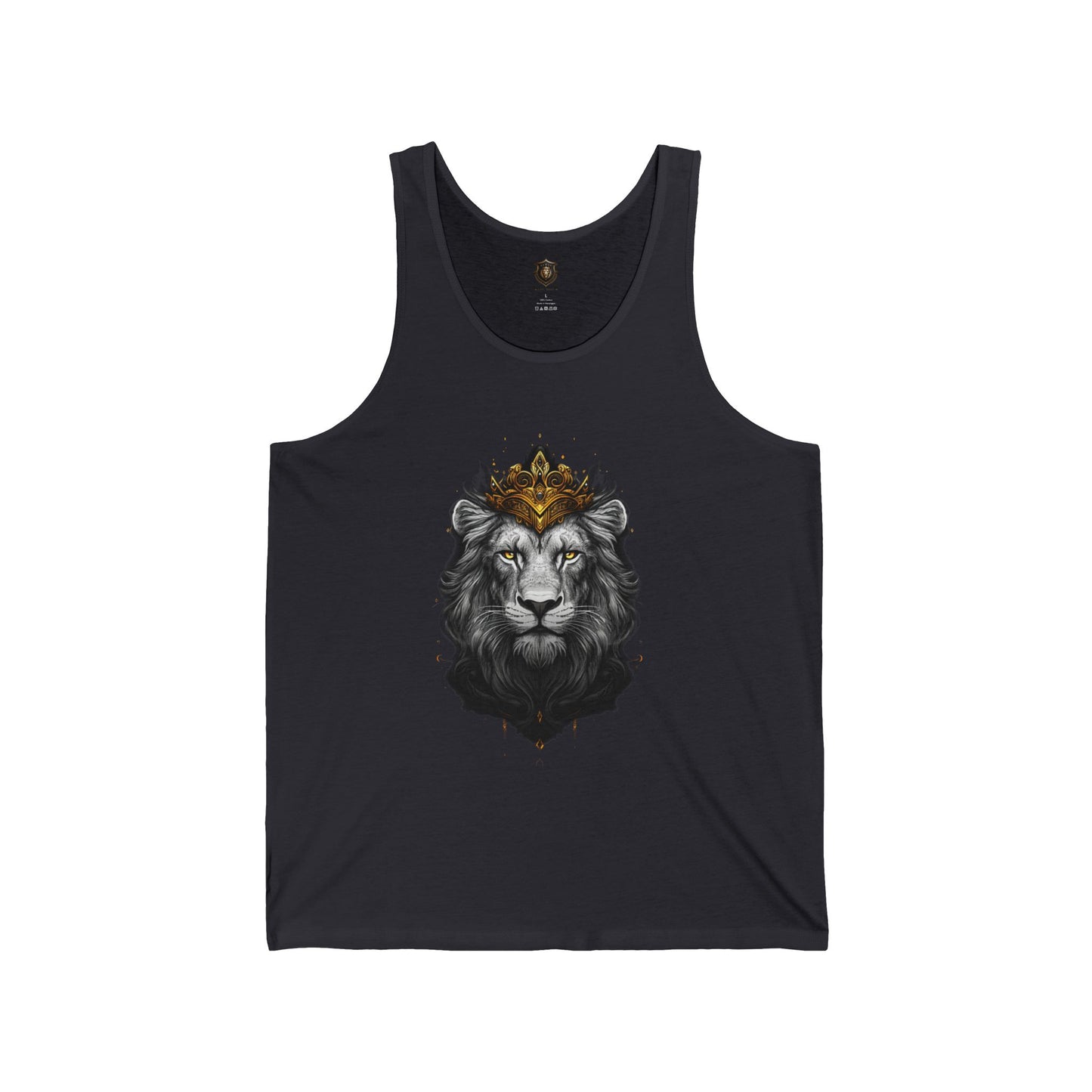 "Fierce Crown" Tank Top – Cotton-Poly Blend, Bold Lion Design