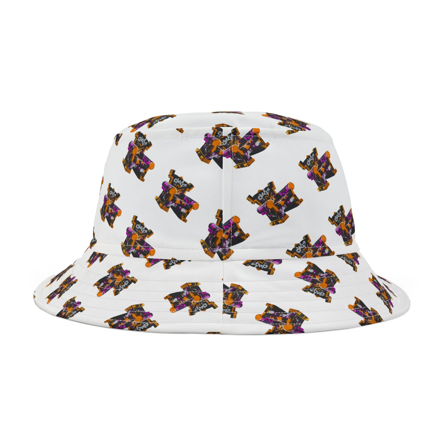 Graffiti-themed Bucket Hat for Trendsetters – Perfect for Festivals & Summer Fun