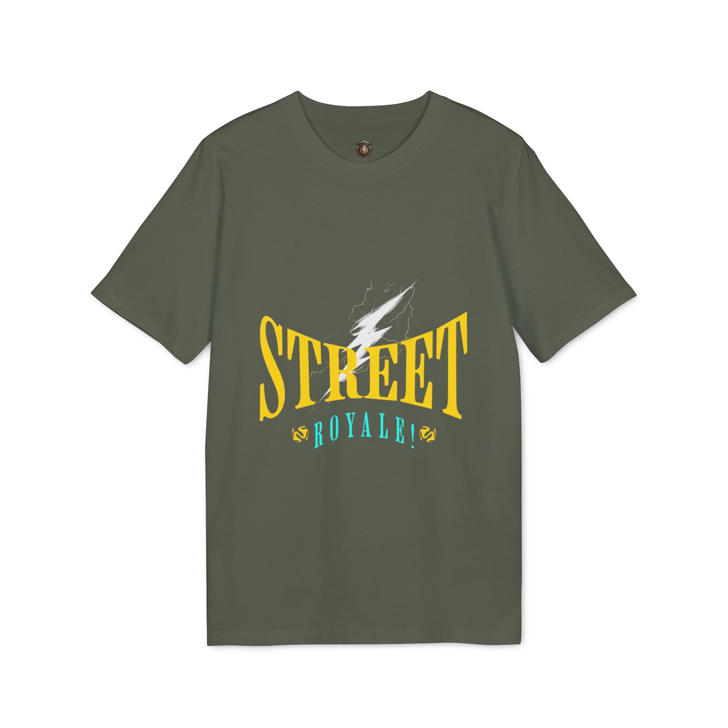 "Street Royale" T-Shirt – 100% Organic Cotton, Bold Thunder Design