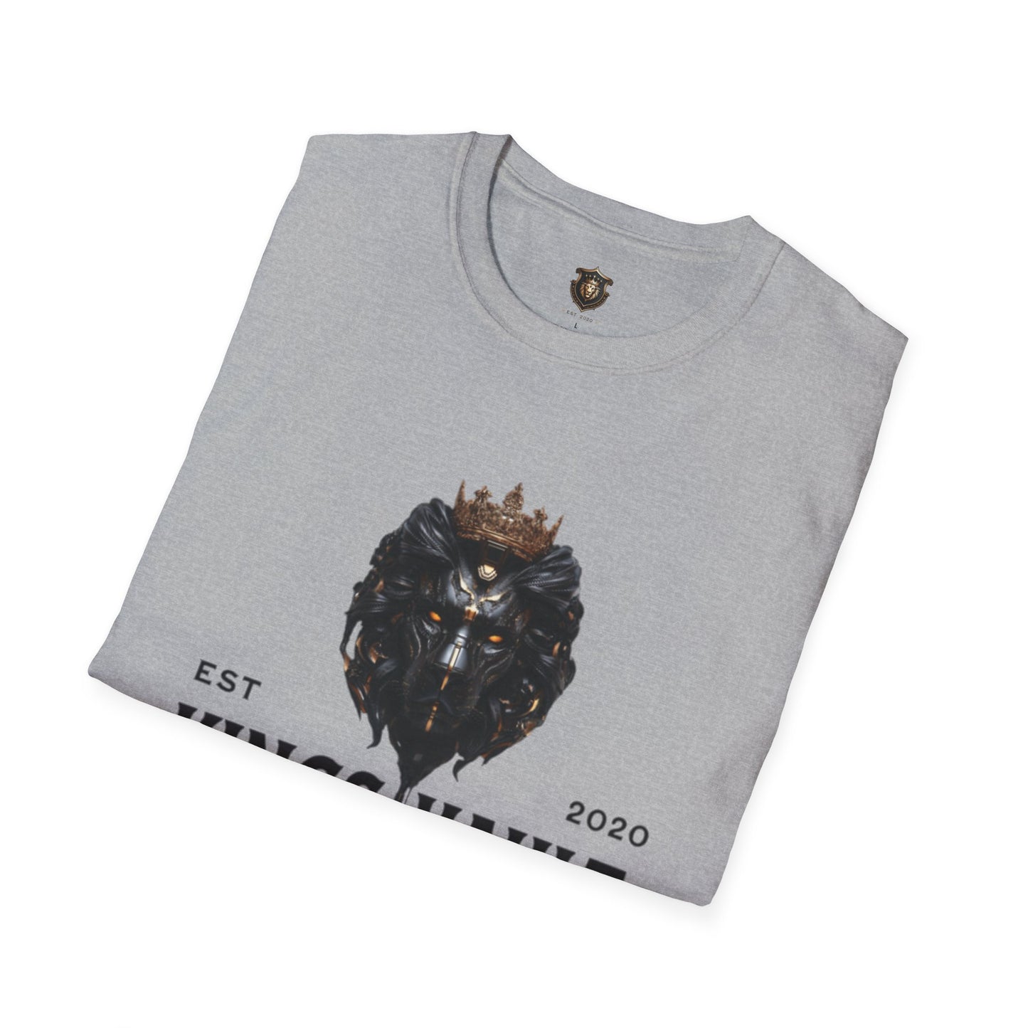 Kingsvault Signature T-Shirt – Ethically Sourced Cotton, Bold Lion & Crown Design