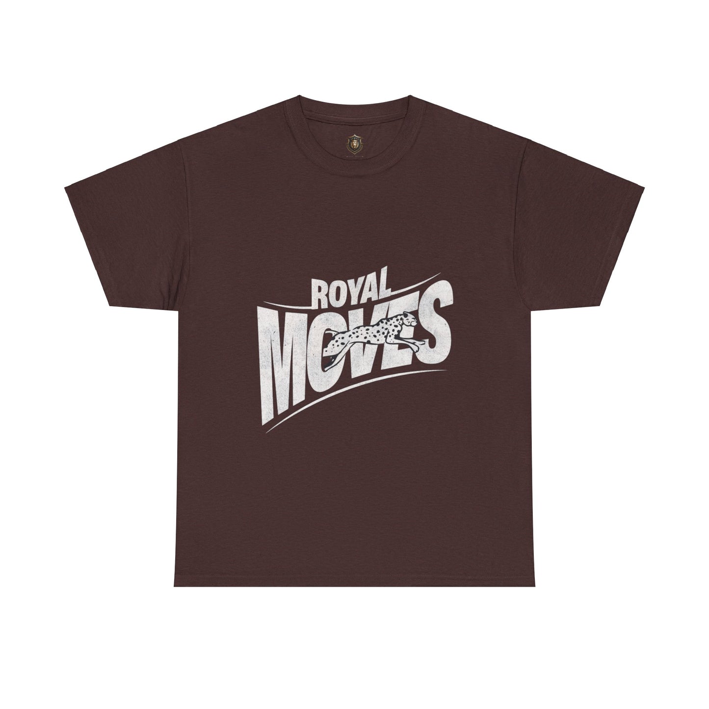 Vintage-Inspired "Royal Moves" T-Shirt – Ethically Sourced Cotton, Bold Lion Design