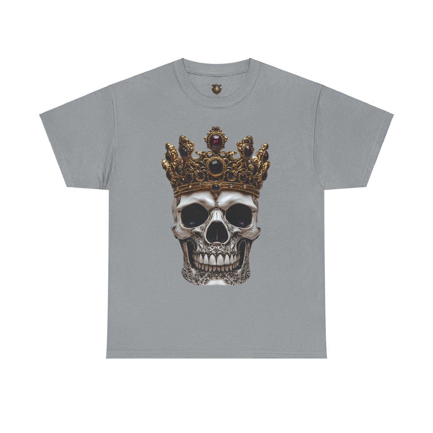 "Crowned Skull" T-Shirt – 100% Cotton, Bold Skull & Crown Desig