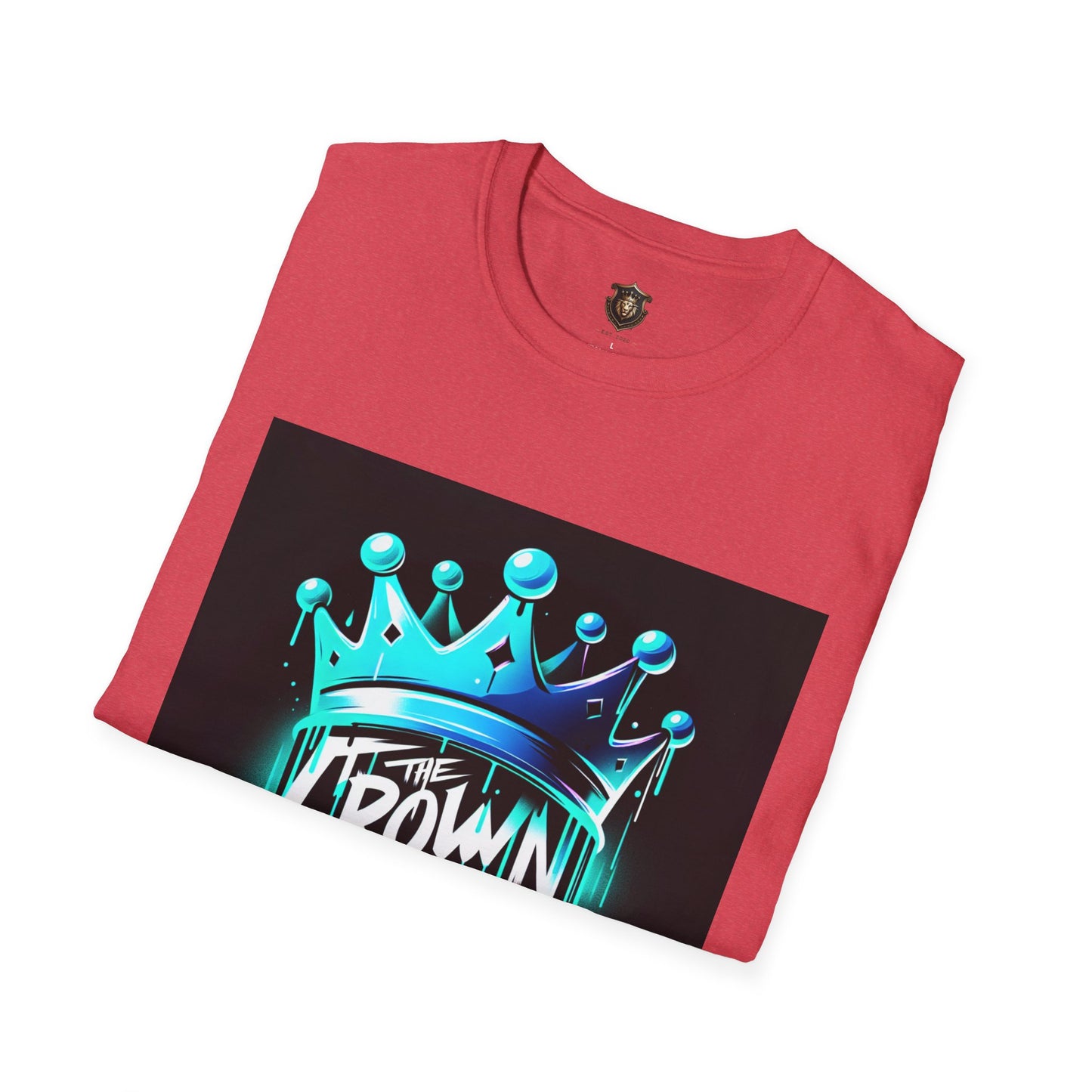 "The Crown Is Mine" T-Shirt – 100% Cotton, Graffiti-Style Icy Blue Crown