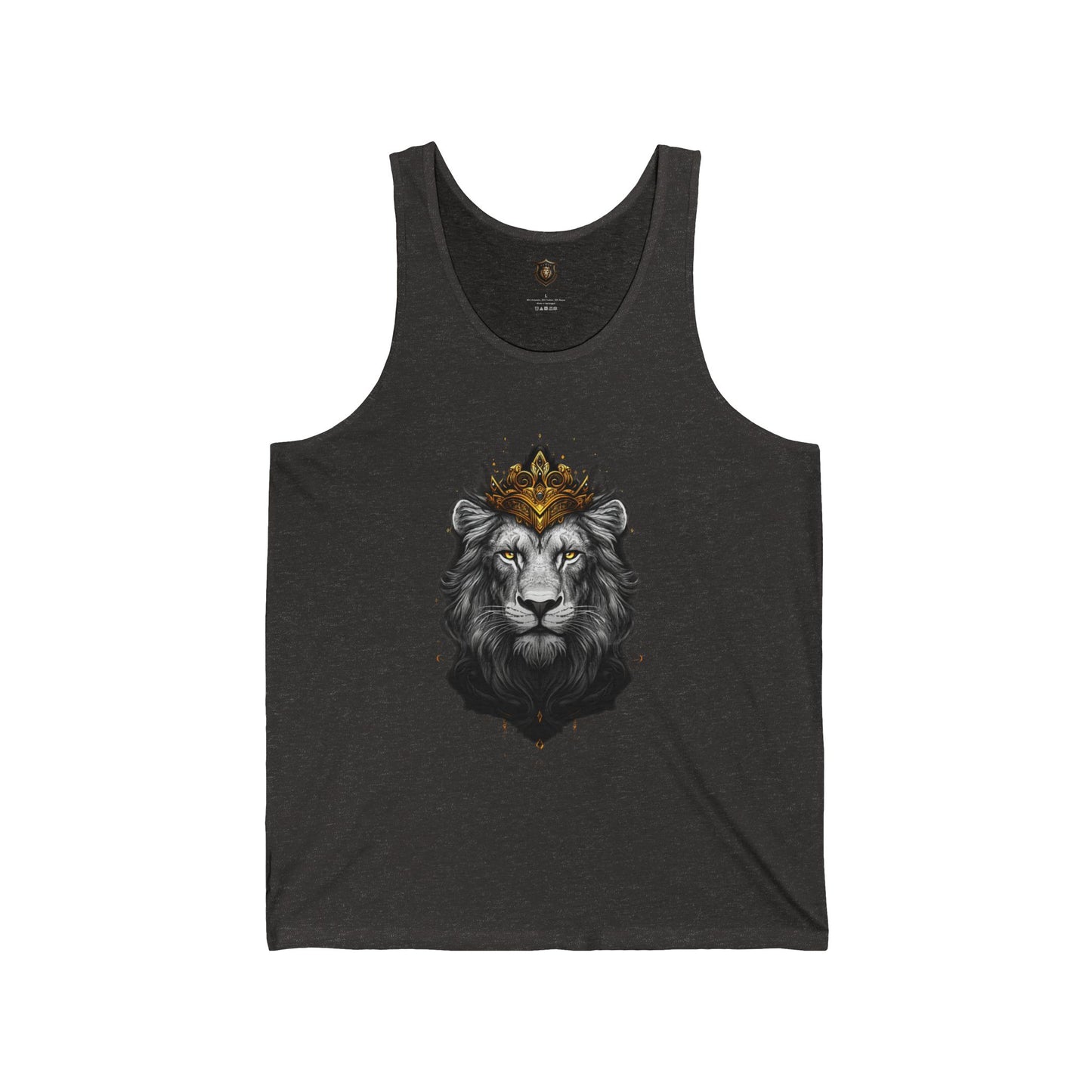 "Fierce Crown" Tank Top – Cotton-Poly Blend, Bold Lion Design