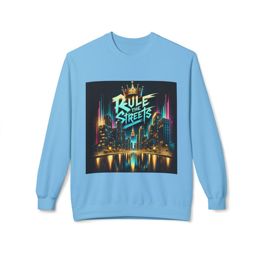 "Rule the Streets" Sweatshirt – Urban Nightscape Design, Classic Fit