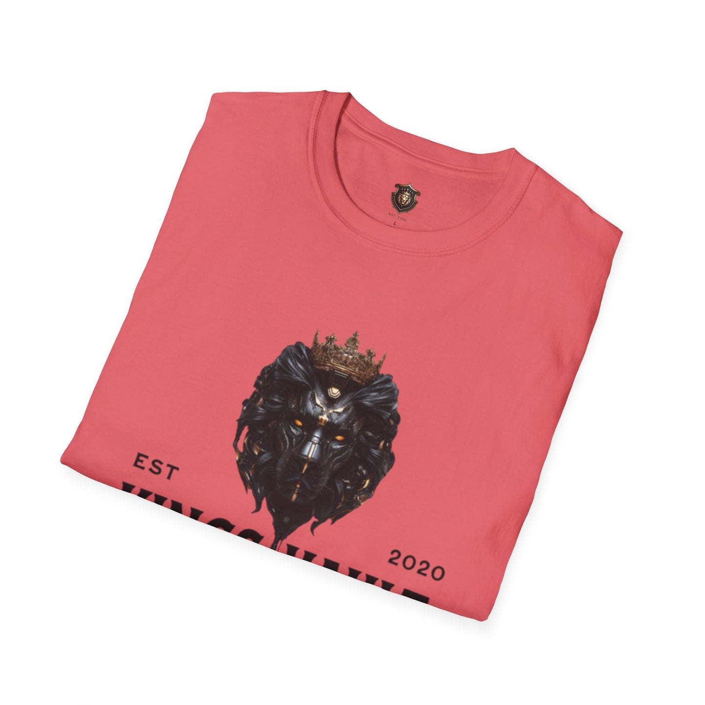 Kingsvault Signature T-Shirt – Ethically Sourced Cotton, Bold Lion & Crown Design