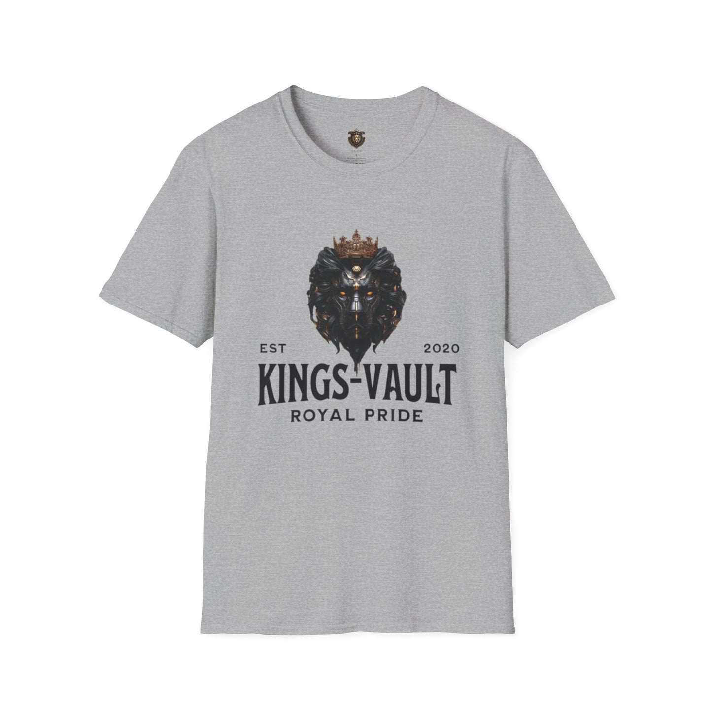 Kingsvault Signature T-Shirt – Ethically Sourced Cotton, Bold Lion & Crown Design