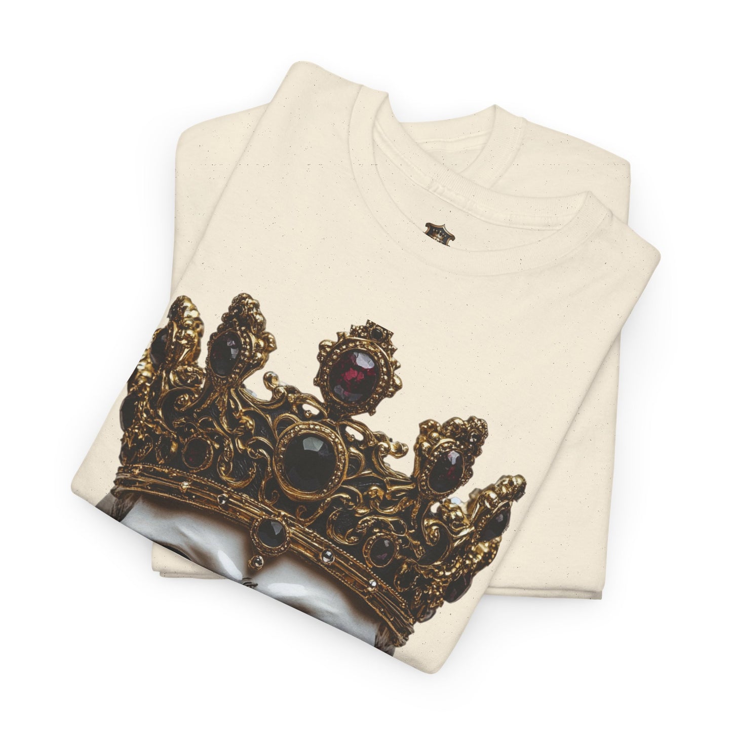 "Crowned Skull" T-Shirt – 100% Cotton, Bold Skull & Crown Desig