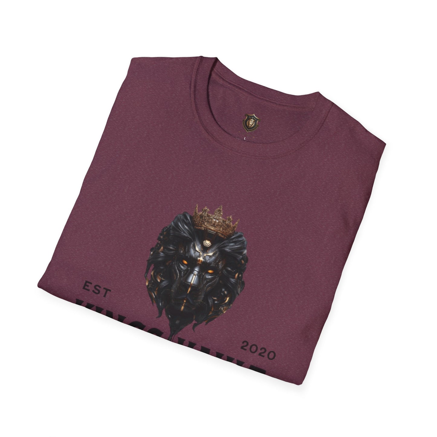 Kingsvault Signature T-Shirt – Ethically Sourced Cotton, Bold Lion & Crown Design