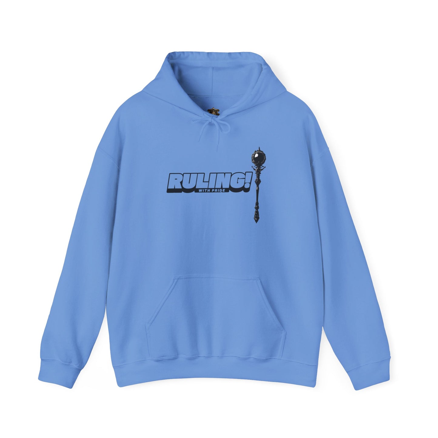 "Ruling with Pride" Hoodie – Cotton-Poly Blend, Bold Scepter Design