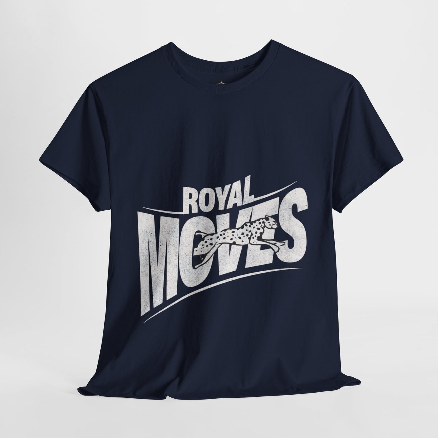 Vintage-Inspired "Royal Moves" T-Shirt – Ethically Sourced Cotton, Bold Lion Design