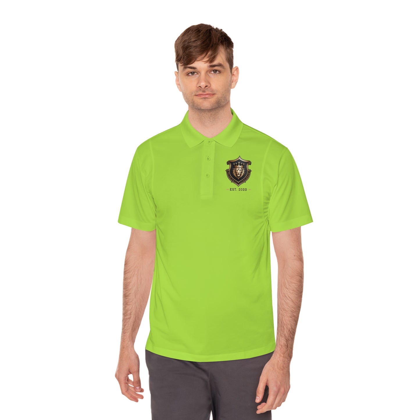 Kingsvault Signature Polo Sport Shirt – Moisture-Wicking, Embroidered Crest Logo