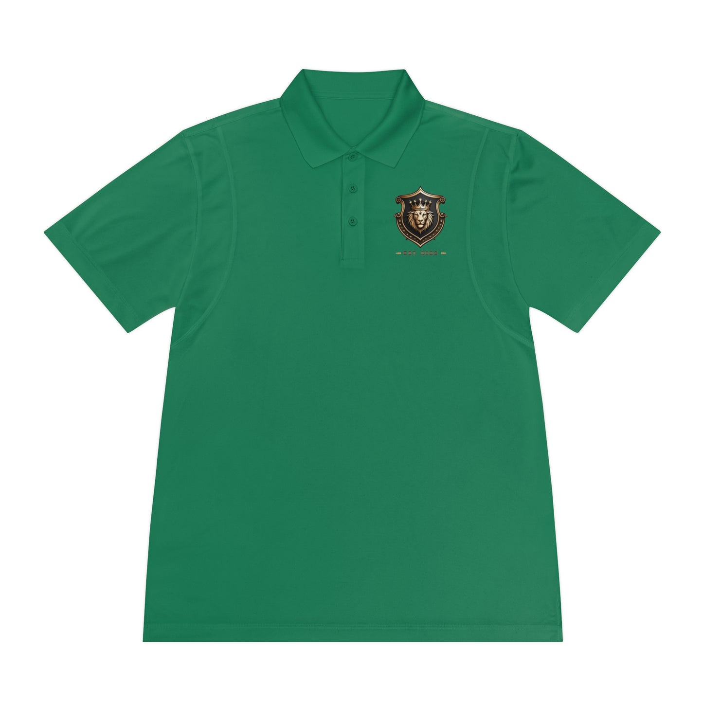 Kingsvault Signature Polo Sport Shirt – Moisture-Wicking, Embroidered Crest Logo