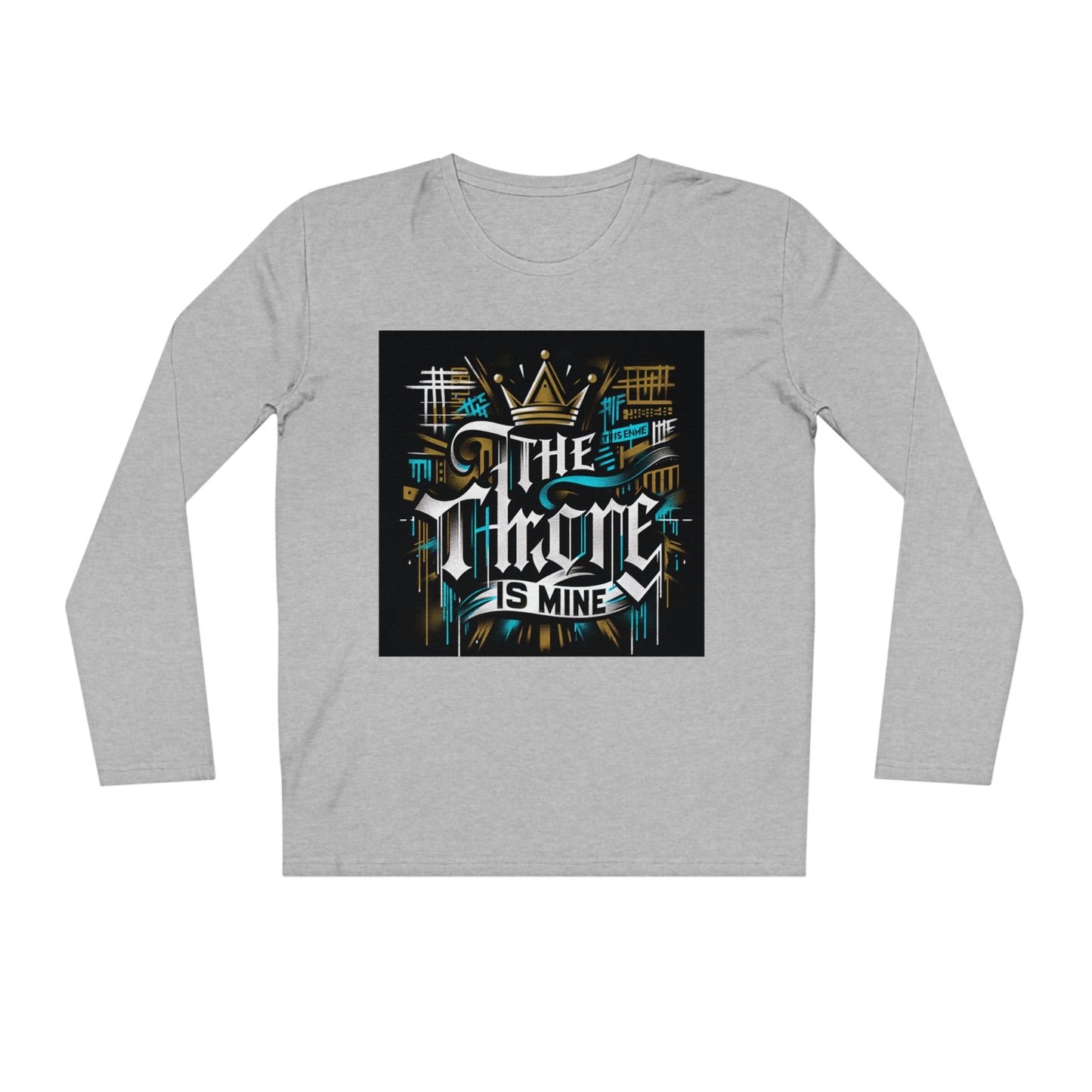 "The Throne Is Mine" Long Sleeve Shirt – Bold Graffiti Crown Design