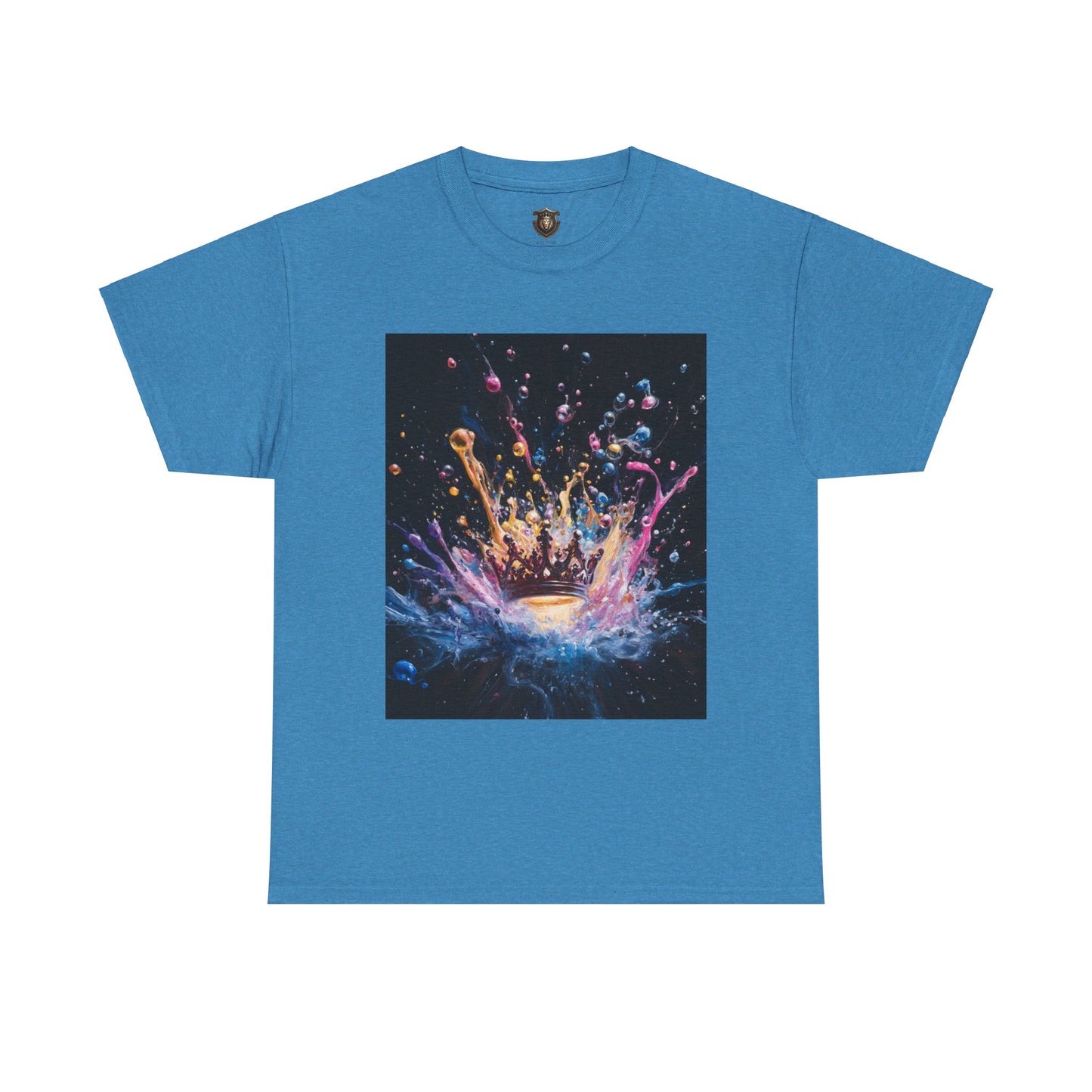 "Vibrant Crown" T-Shirt – 100% Cotton - Colorful Artistic Design for Creative Kings