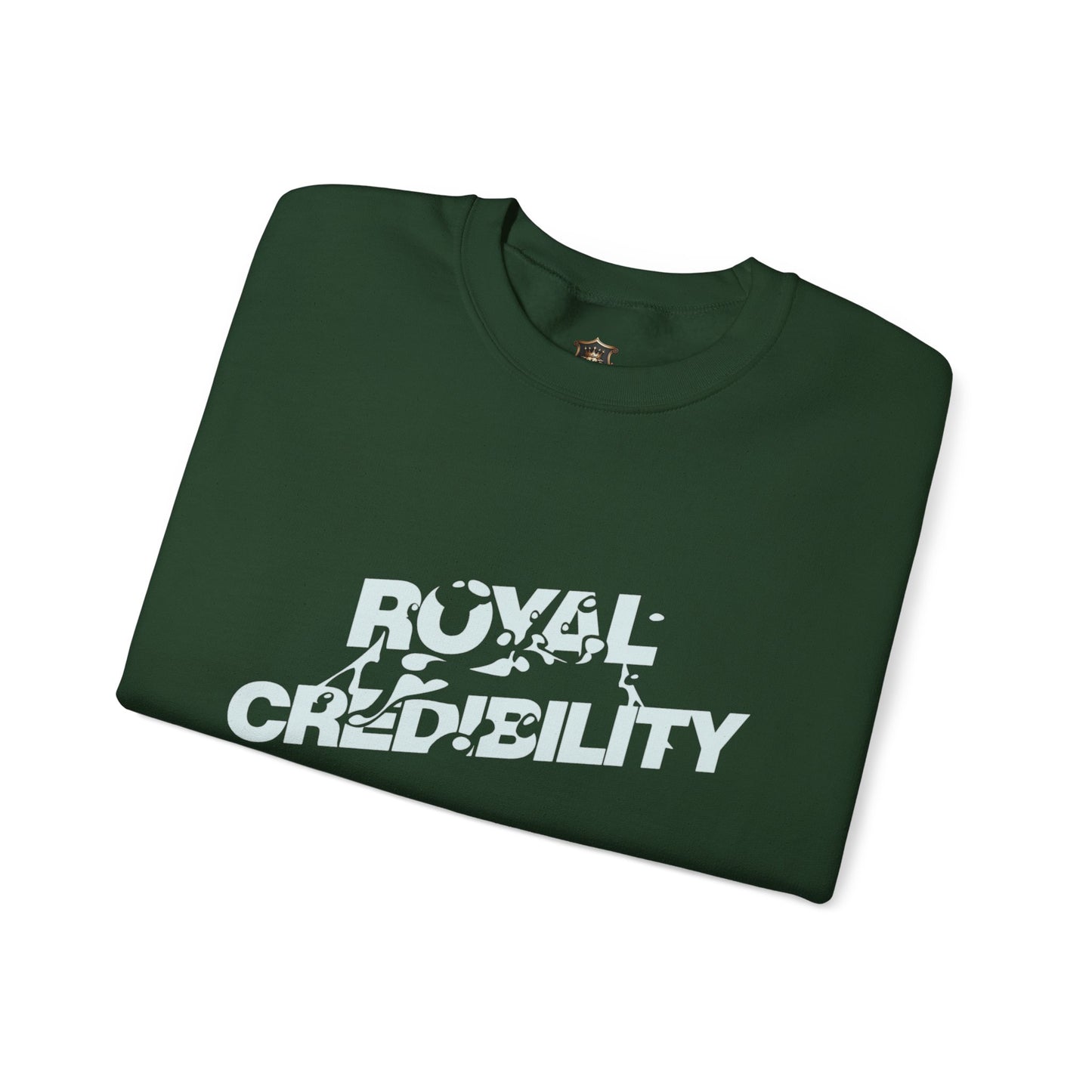 "Royal Credibility" Sweatshirt – Bold Water-Inspired Statement Design