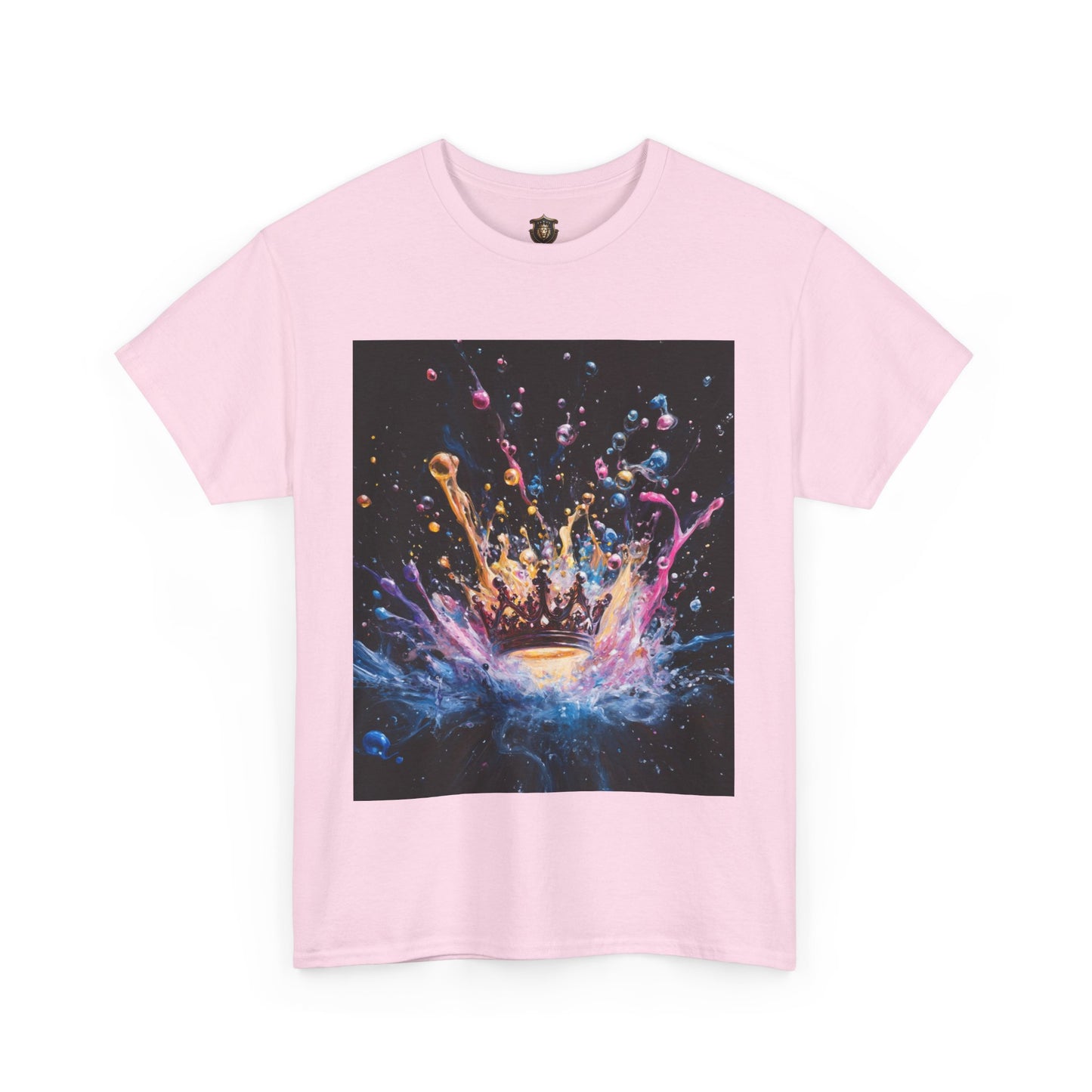 "Vibrant Crown" T-Shirt – 100% Cotton - Colorful Artistic Design for Creative Kings