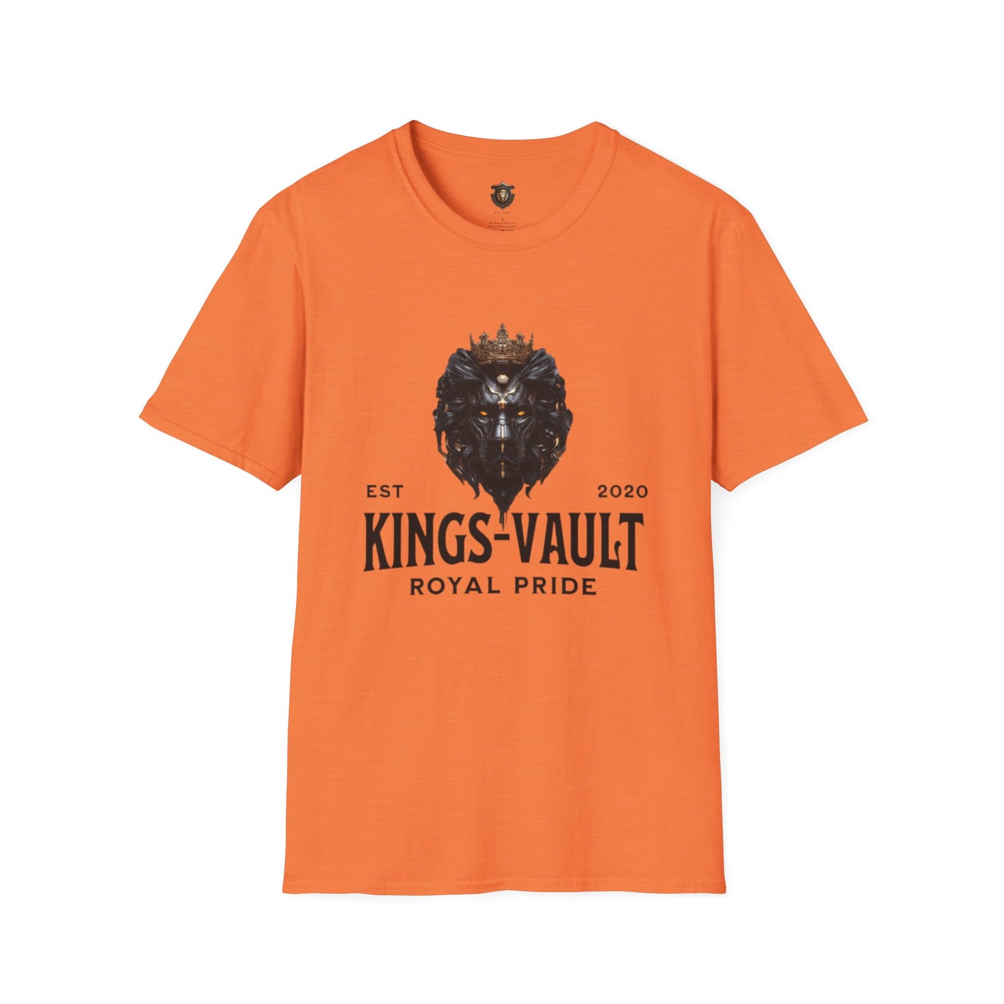 Kingsvault Signature T-Shirt – Ethically Sourced Cotton, Bold Lion & Crown Design