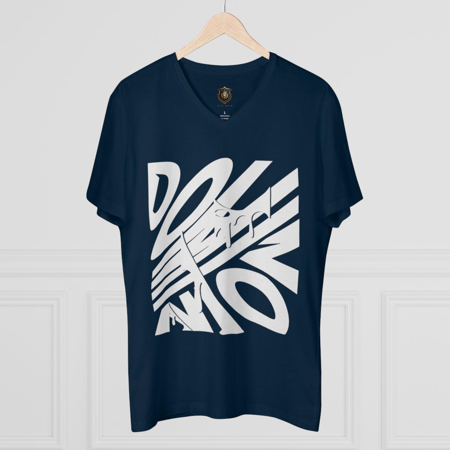 "Dominion" V-Neck T-Shirt – Bold Leadership-Inspired Statement Design