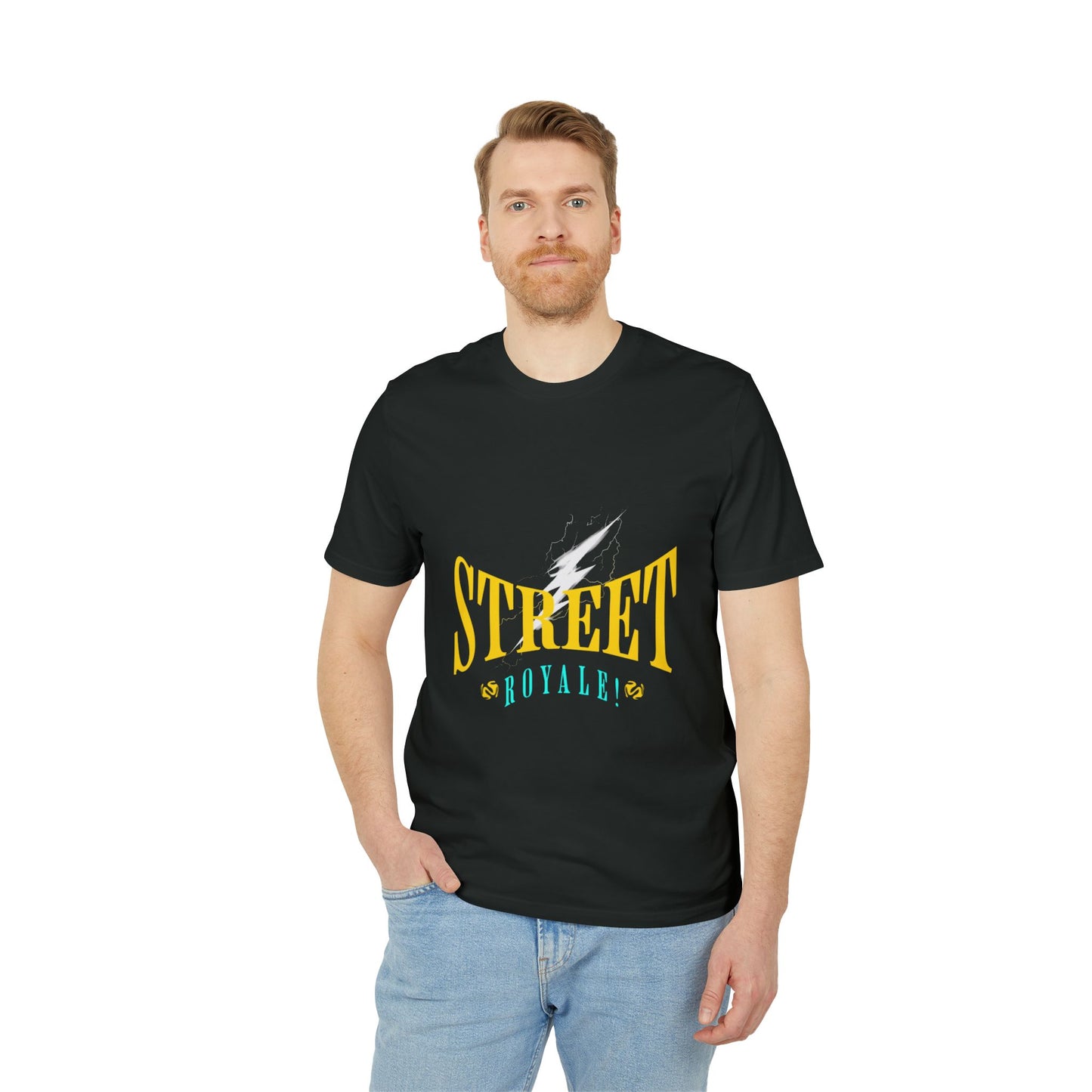 "Street Royale" T-Shirt – 100% Organic Cotton, Bold Thunder Design