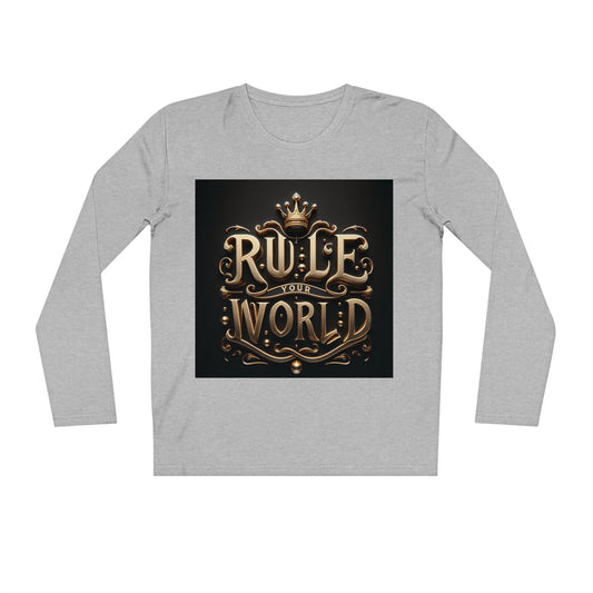 "Rule Your World" Long Sleeve Shirt – Golden Graphic Statement Design