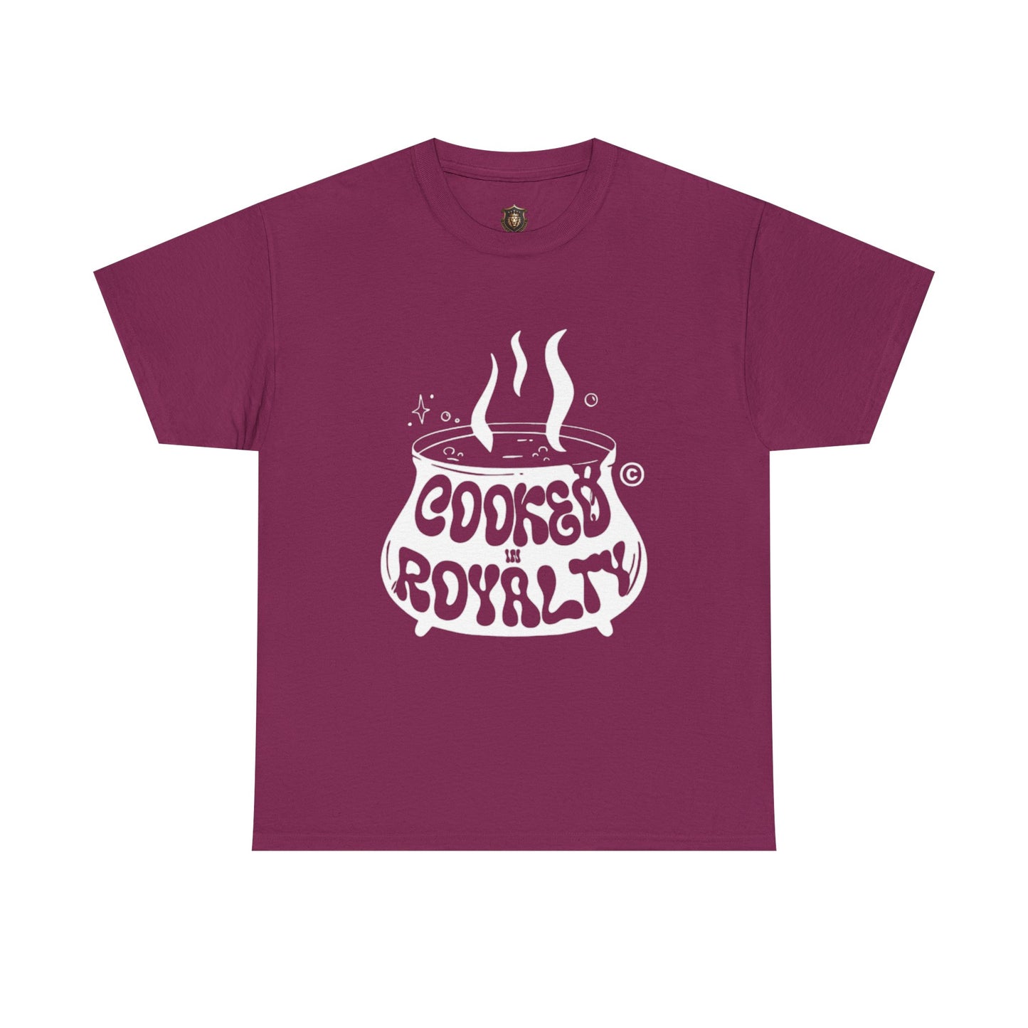 "Cooked in Royalty" T-Shirt – Bold Cooking Pot Graphic & Statement Design