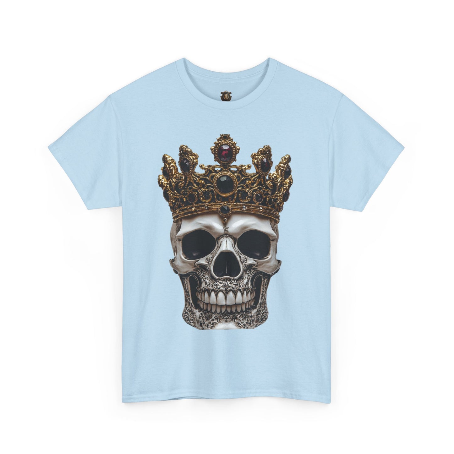 "Crowned Skull" T-Shirt – 100% Cotton, Bold Skull & Crown Desig