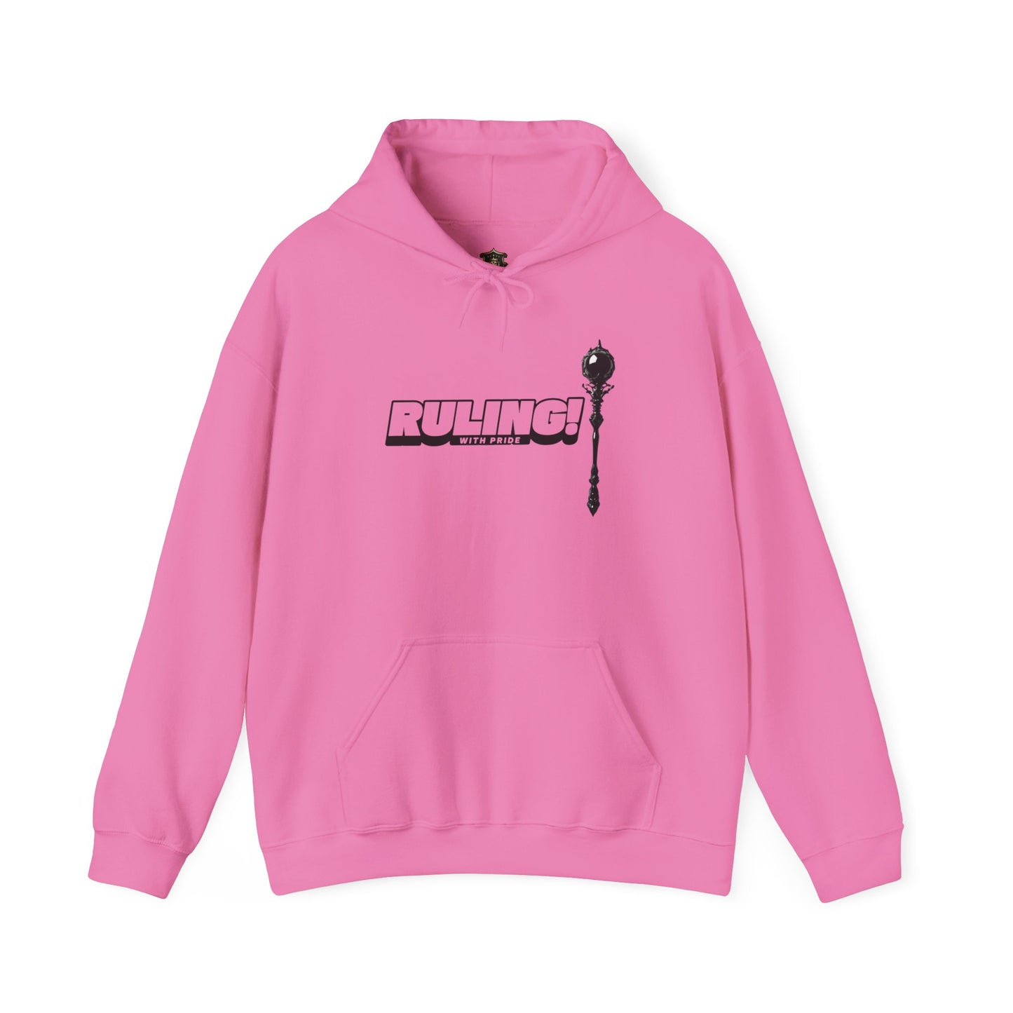 "Ruling with Pride" Hoodie – Cotton-Poly Blend, Bold Scepter Design