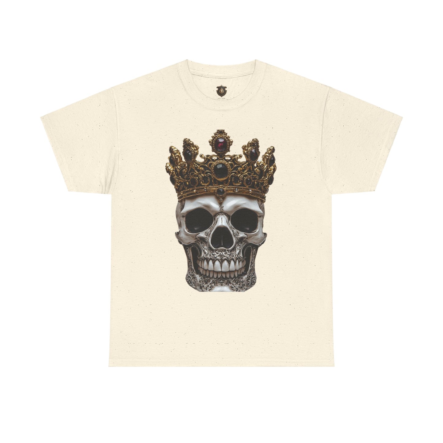 "Crowned Skull" T-Shirt – 100% Cotton, Bold Skull & Crown Desig