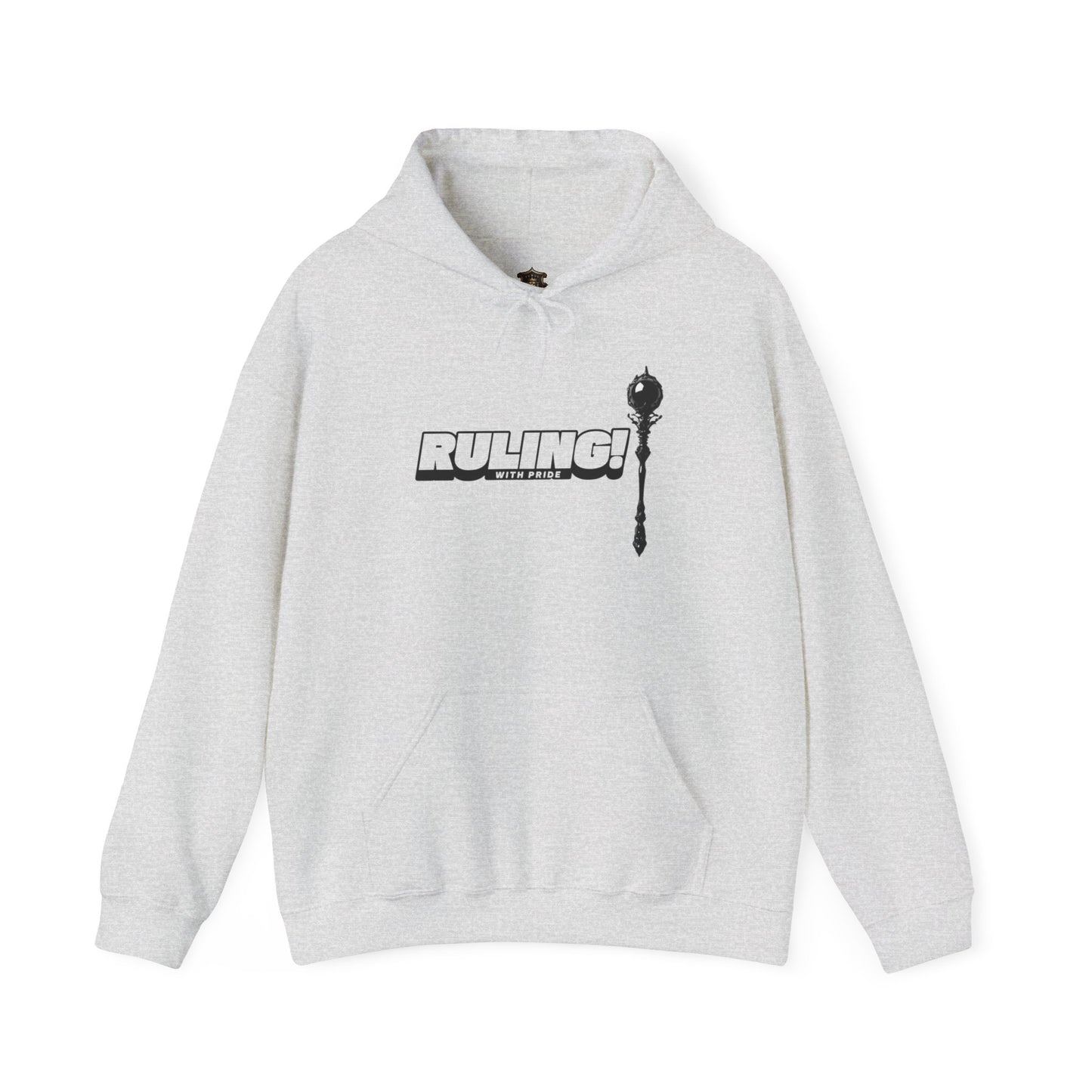 "Ruling with Pride" Hoodie – Cotton-Poly Blend, Bold Scepter Design