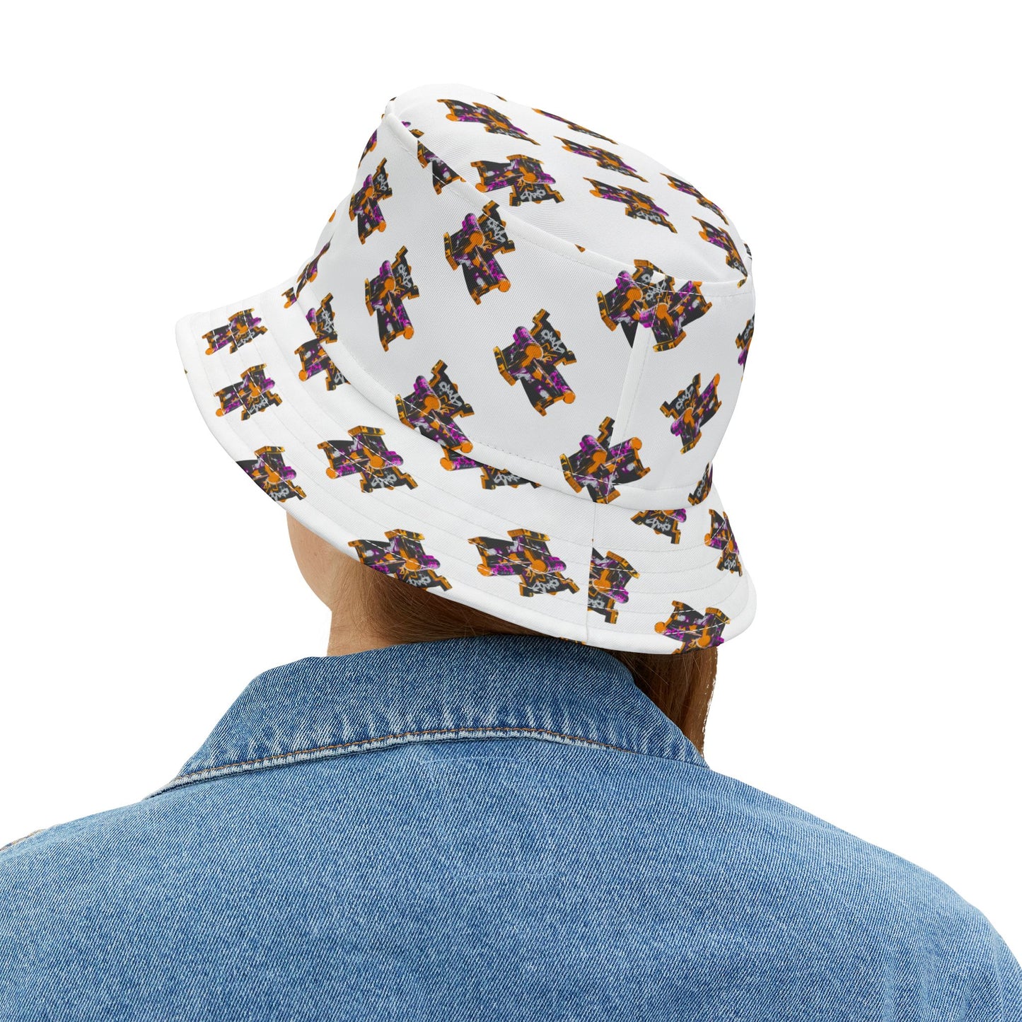 Graffiti-themed Bucket Hat for Trendsetters – Perfect for Festivals & Summer Fun