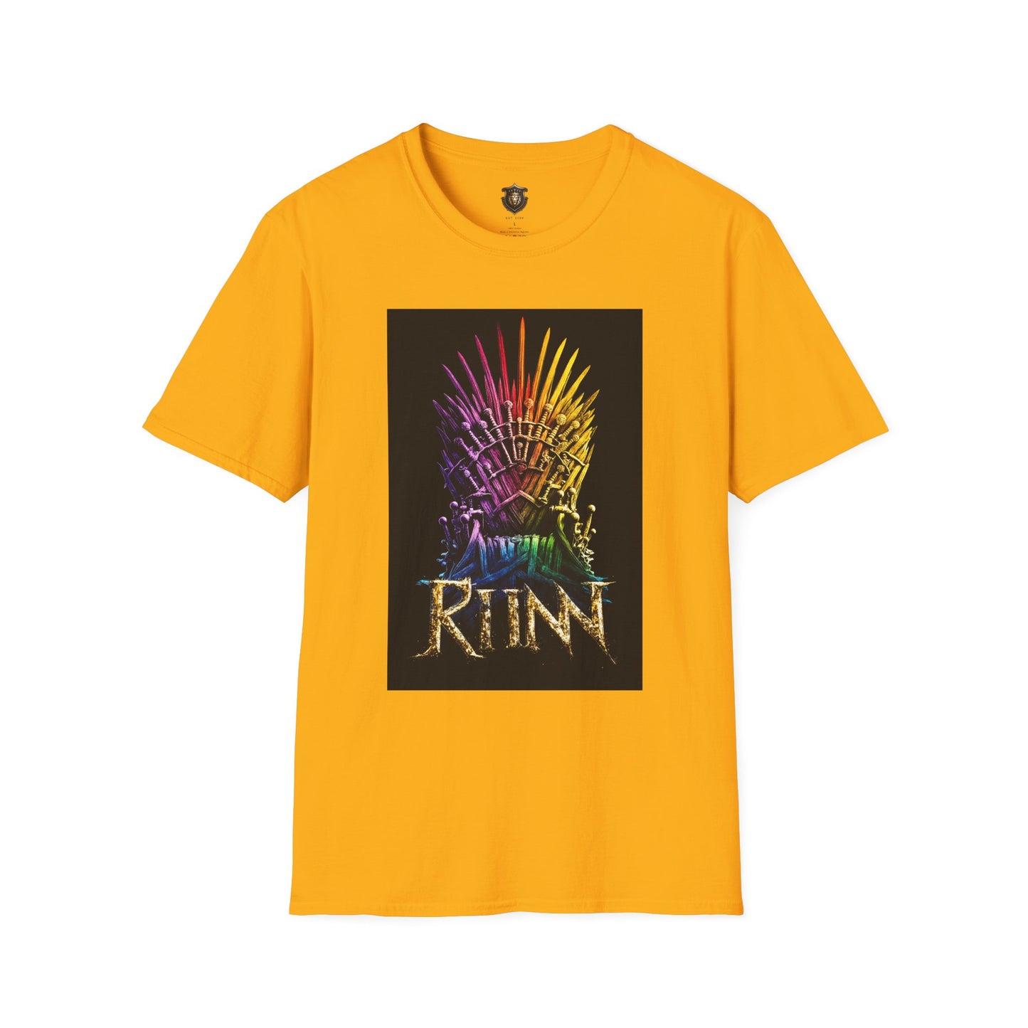 "RINN Throne" T-Shirt – 100% Cotton, Vibrant Royal Design