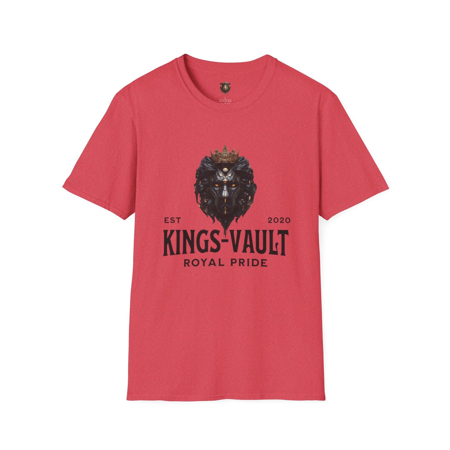 Kingsvault Signature T-Shirt – Ethically Sourced Cotton, Bold Lion & Crown Design