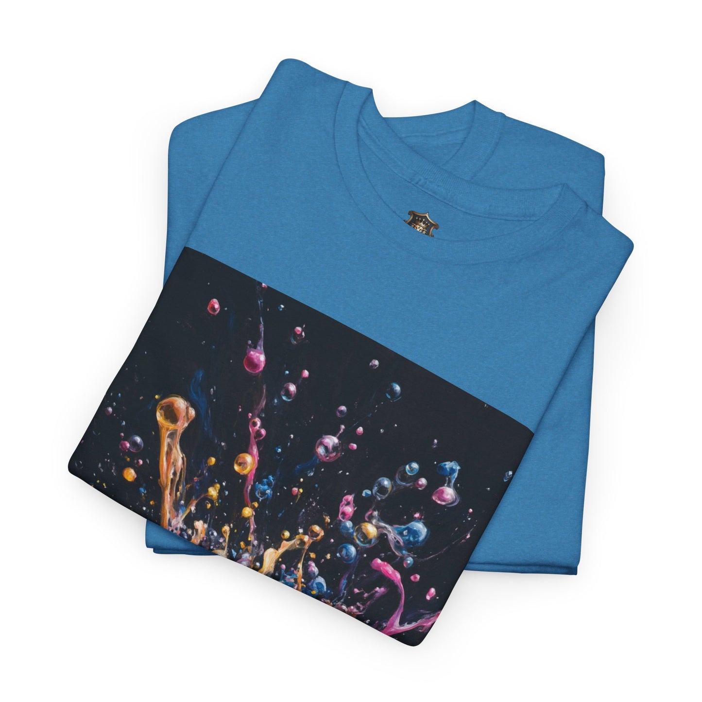 "Vibrant Crown" T-Shirt – 100% Cotton - Colorful Artistic Design for Creative Kings