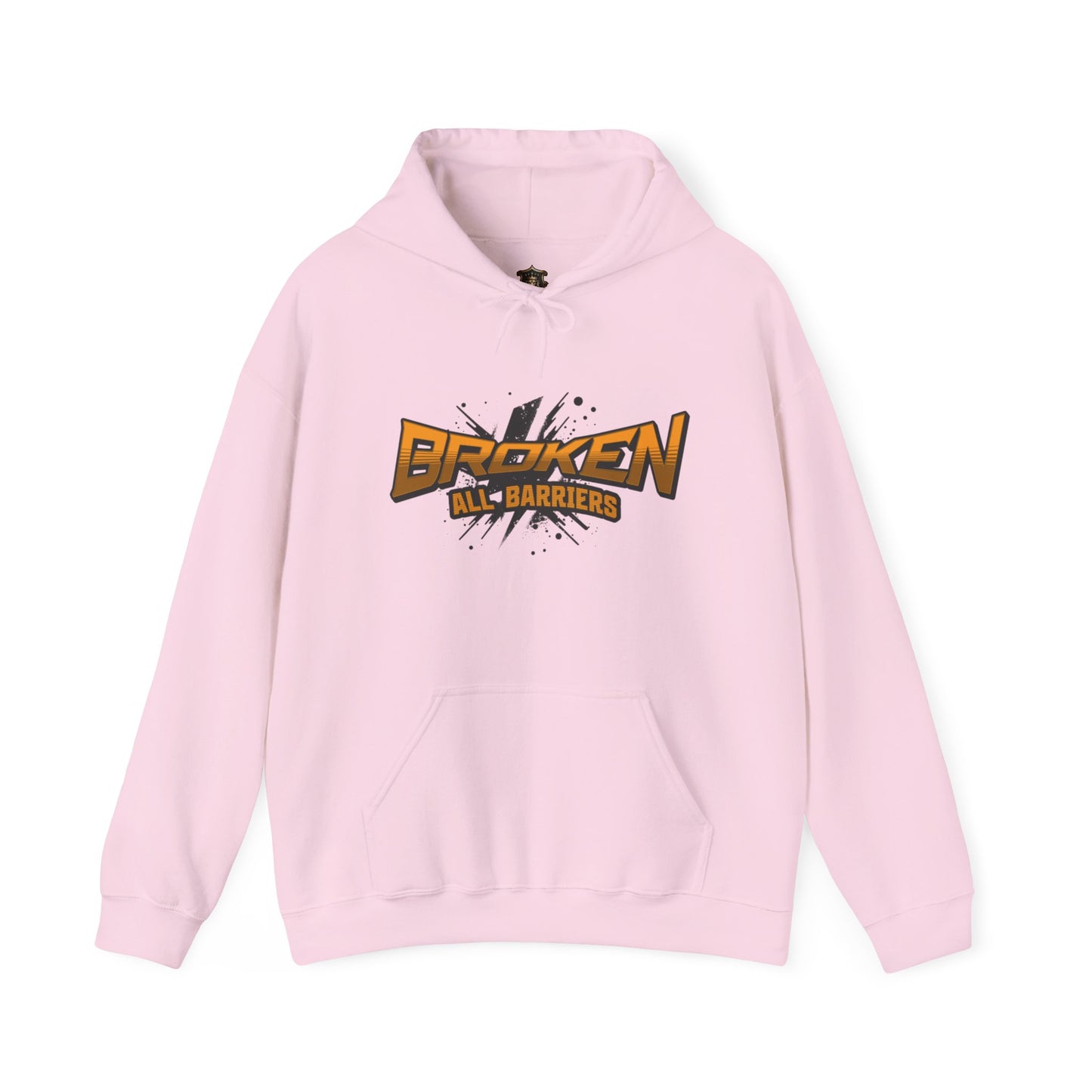 "Broken All Barriers" Hoodie – Bold Broken Wall Graphic & Statement Design