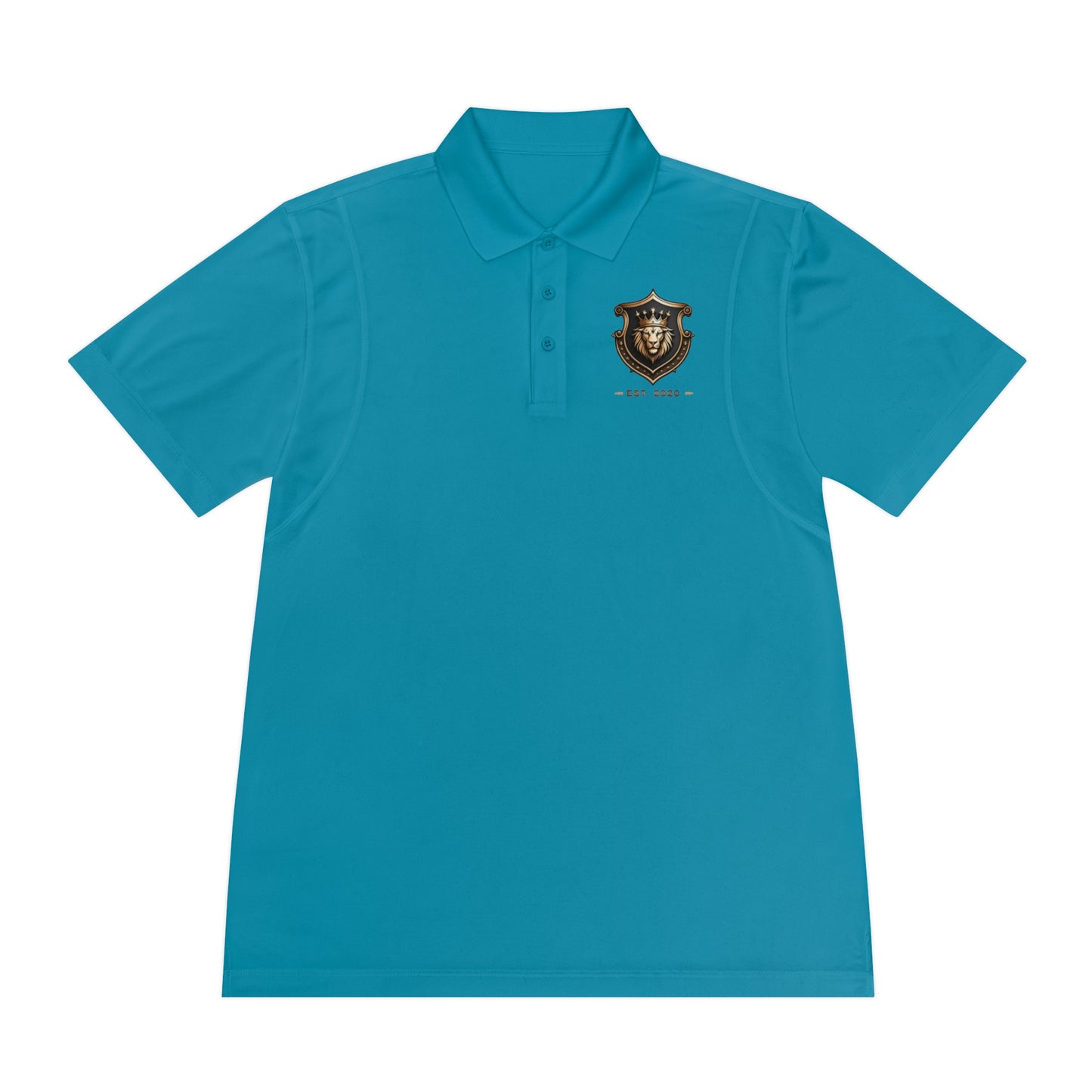 Kingsvault Signature Polo Sport Shirt – Moisture-Wicking, Embroidered Crest Logo