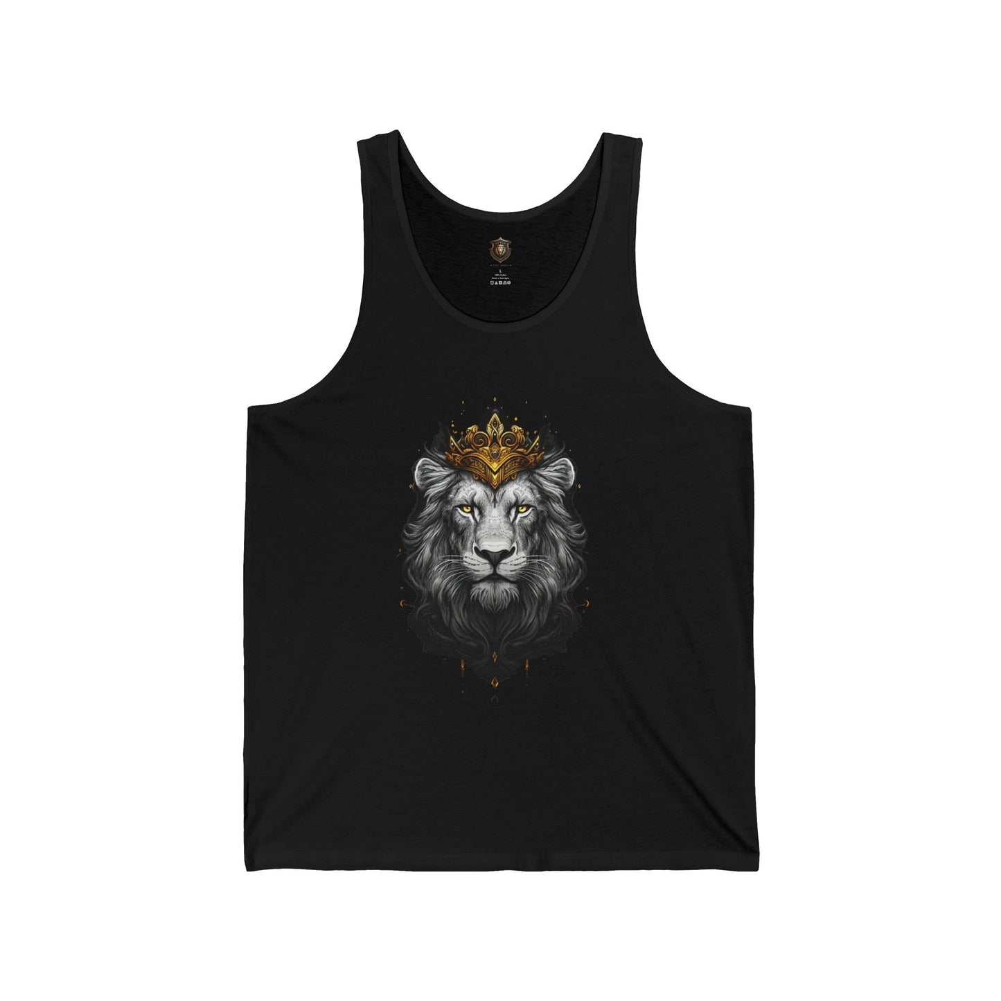 "Fierce Crown" Tank Top – Cotton-Poly Blend, Bold Lion Design