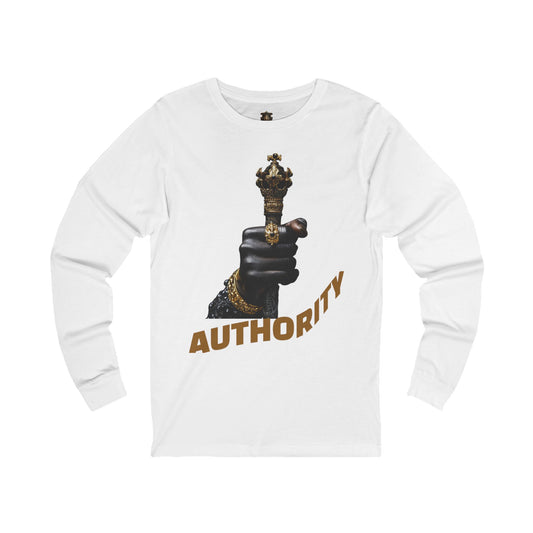 "Authority" Long Sleeve T-Shirt – Bold Golden Scepter Design