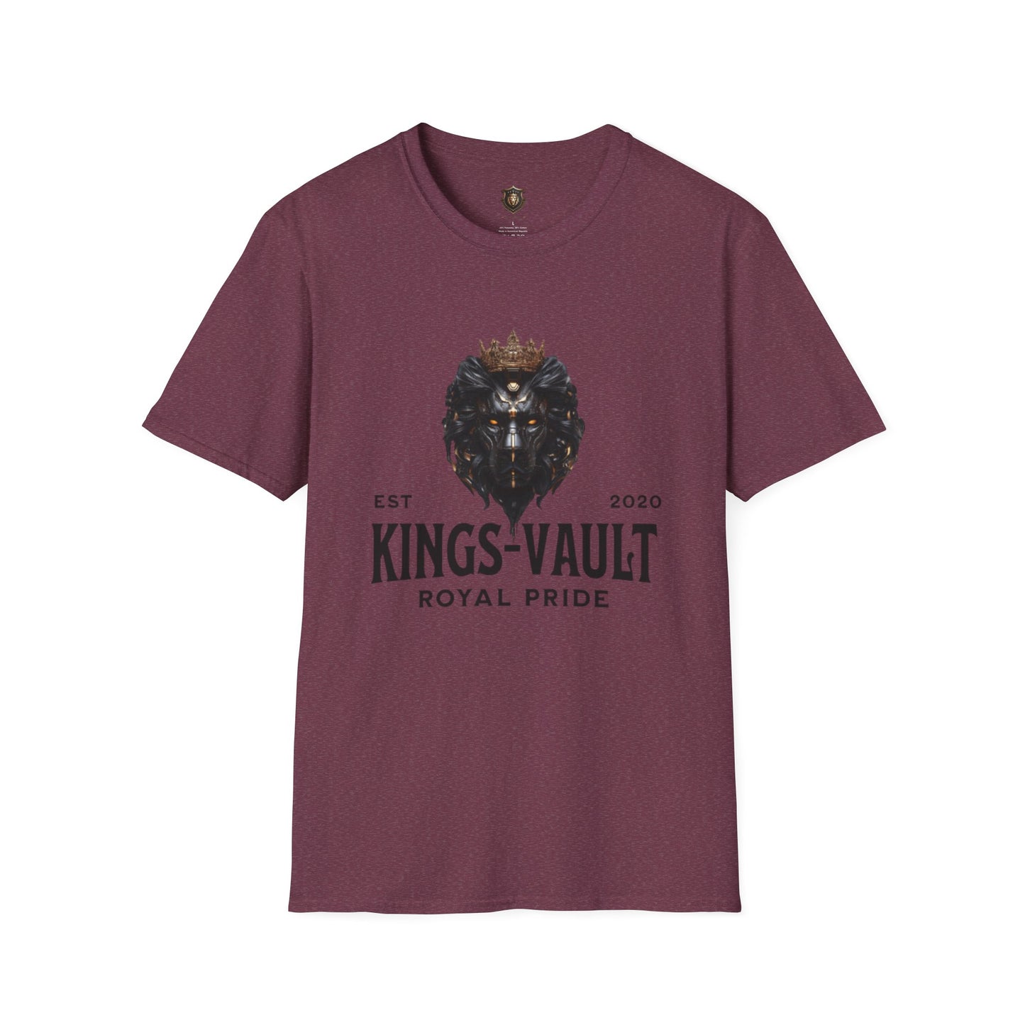 Kingsvault Signature T-Shirt – Ethically Sourced Cotton, Bold Lion & Crown Design