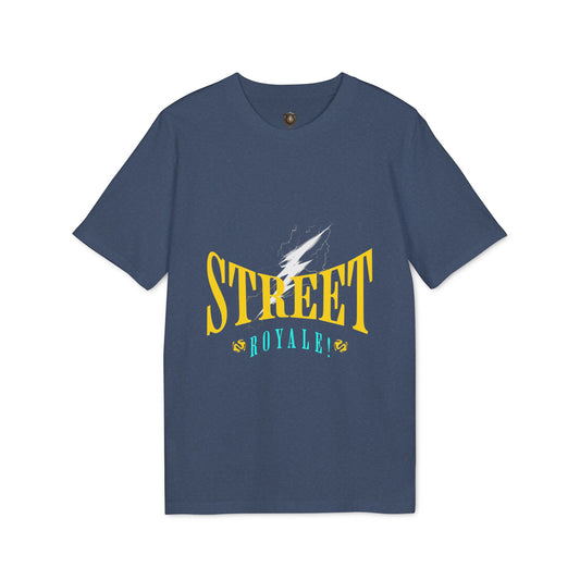 "Street Royale" T-Shirt – 100% Organic Cotton, Bold Thunder Design