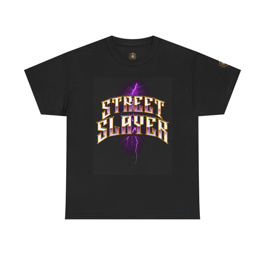 "Street Slayer" T-Shirt – Bold Thunder Graphic & Statement Design