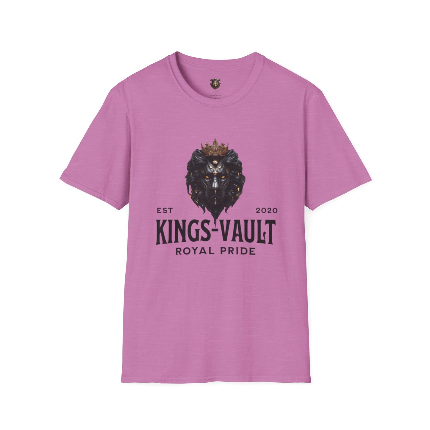 Kingsvault Signature T-Shirt – Ethically Sourced Cotton, Bold Lion & Crown Design