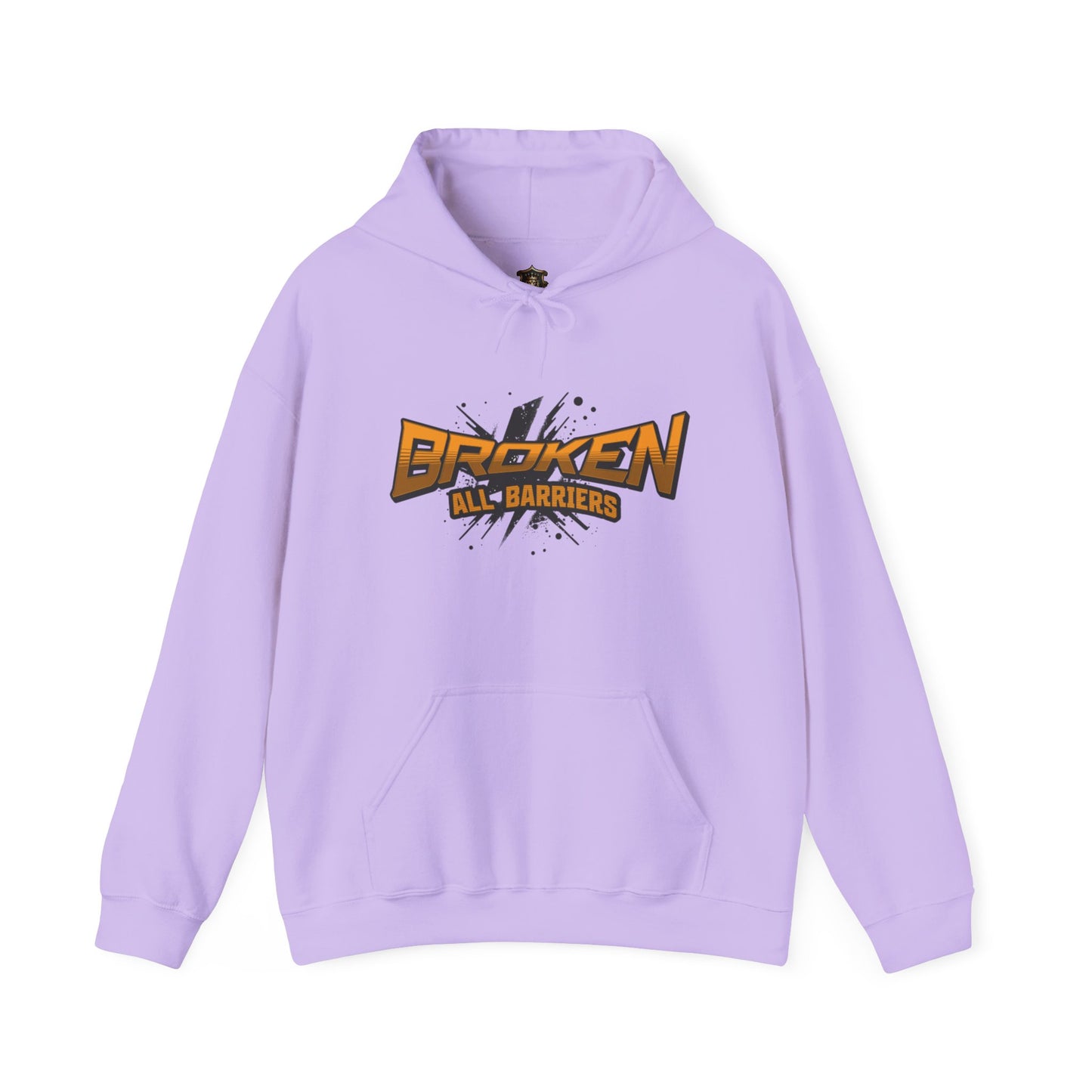 "Broken All Barriers" Hoodie – Bold Broken Wall Graphic & Statement Design