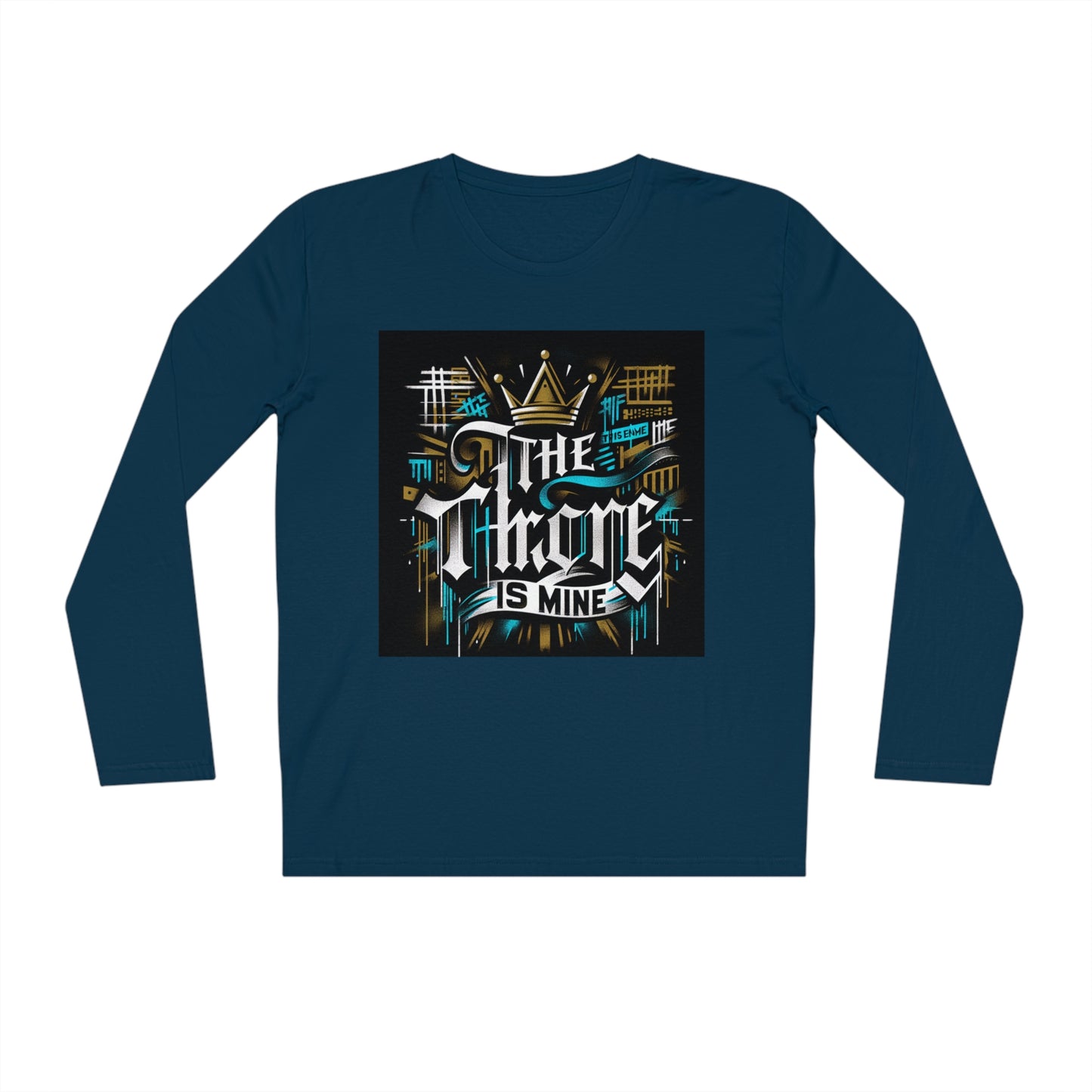 "The Throne Is Mine" Long Sleeve Shirt – Bold Graffiti Crown Design