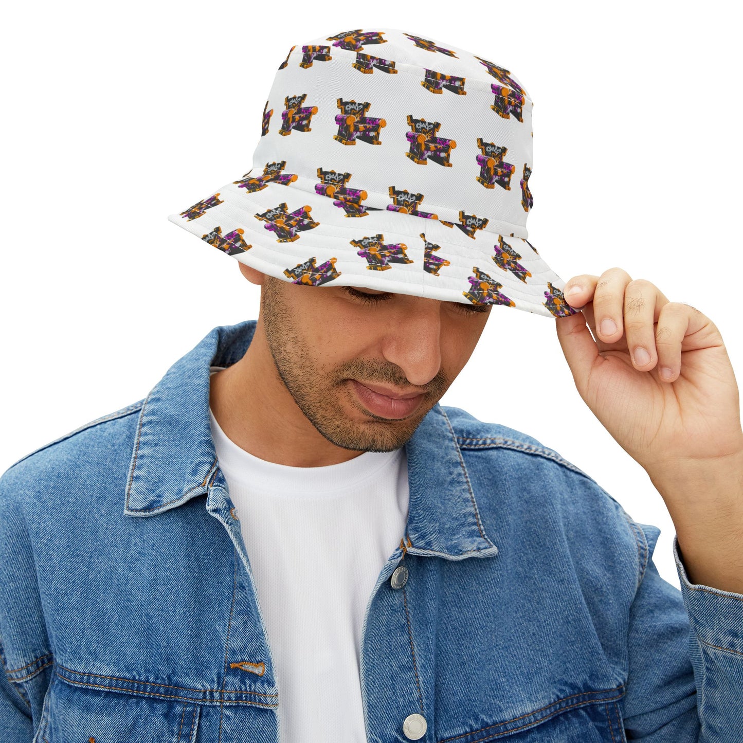 Graffiti-themed Bucket Hat for Trendsetters – Perfect for Festivals & Summer Fun