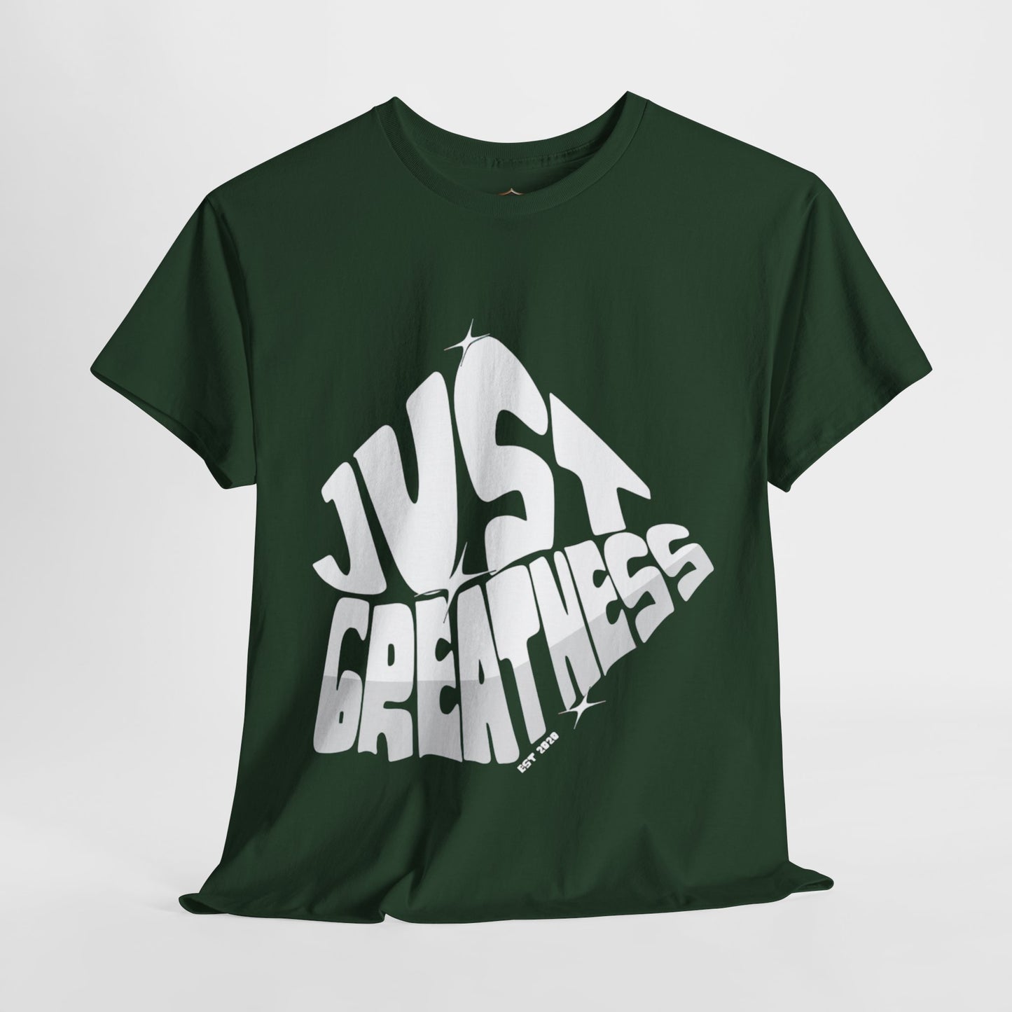 "Just Greatness" T-Shirt – Ethically Sourced Cotton, Bold Statement Design