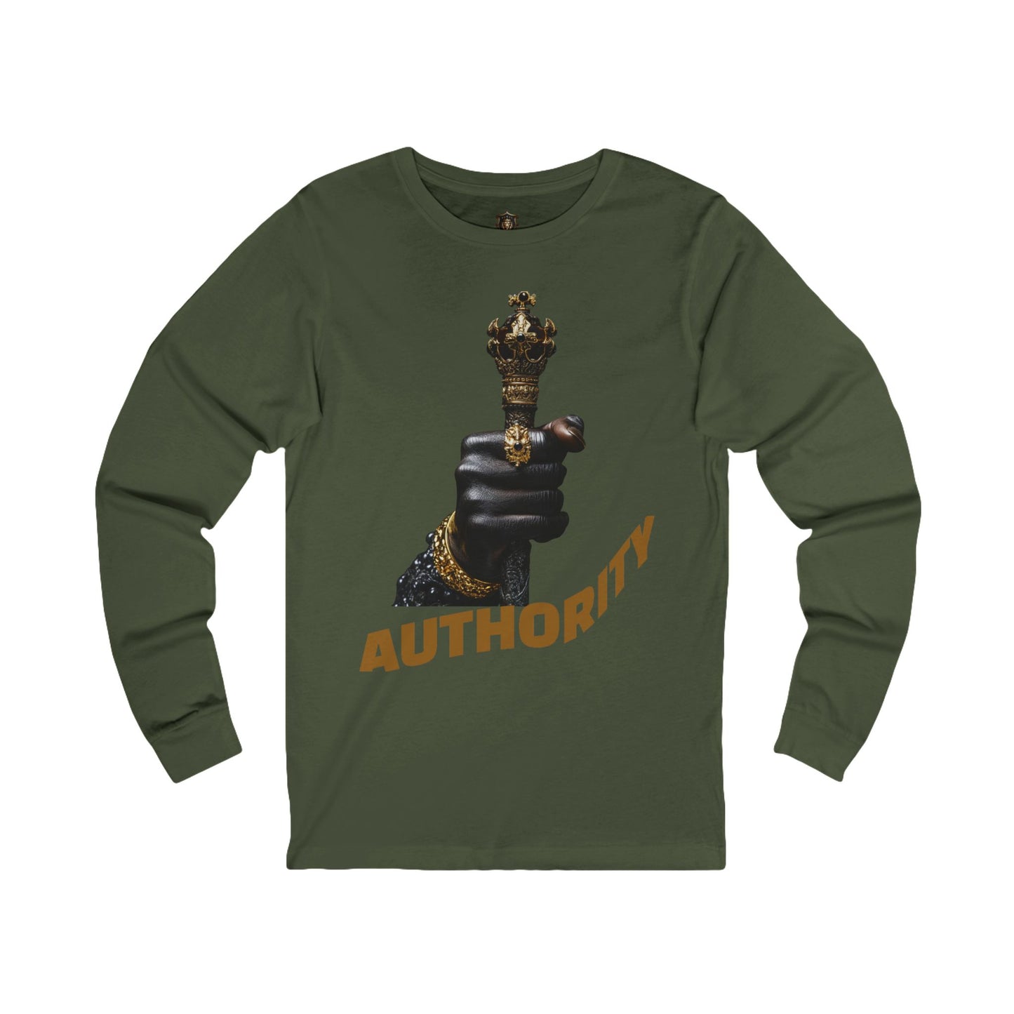 "Authority" Long Sleeve T-Shirt – Bold Golden Scepter Design