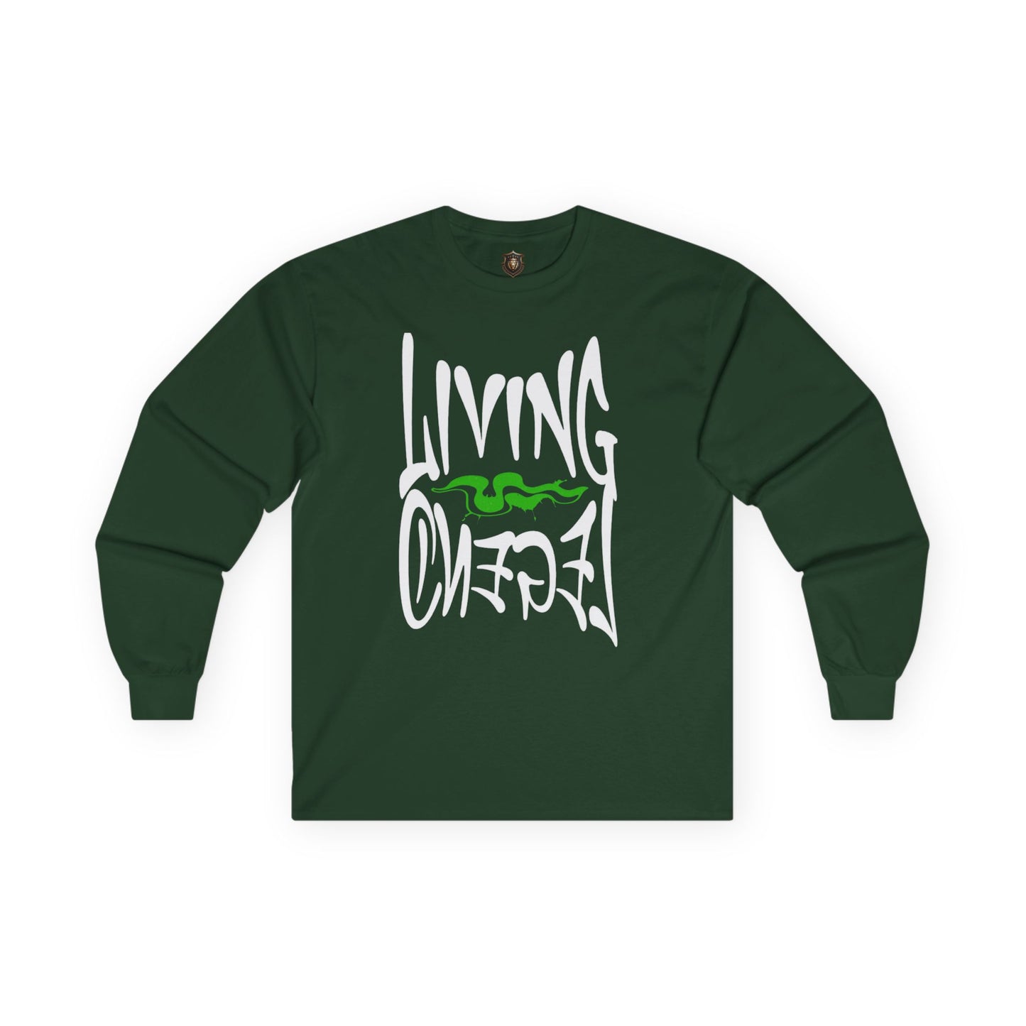 "Living Legend" Long-Sleeve T-Shirt – Vintage Cotton, Bold Street-Inspired Design