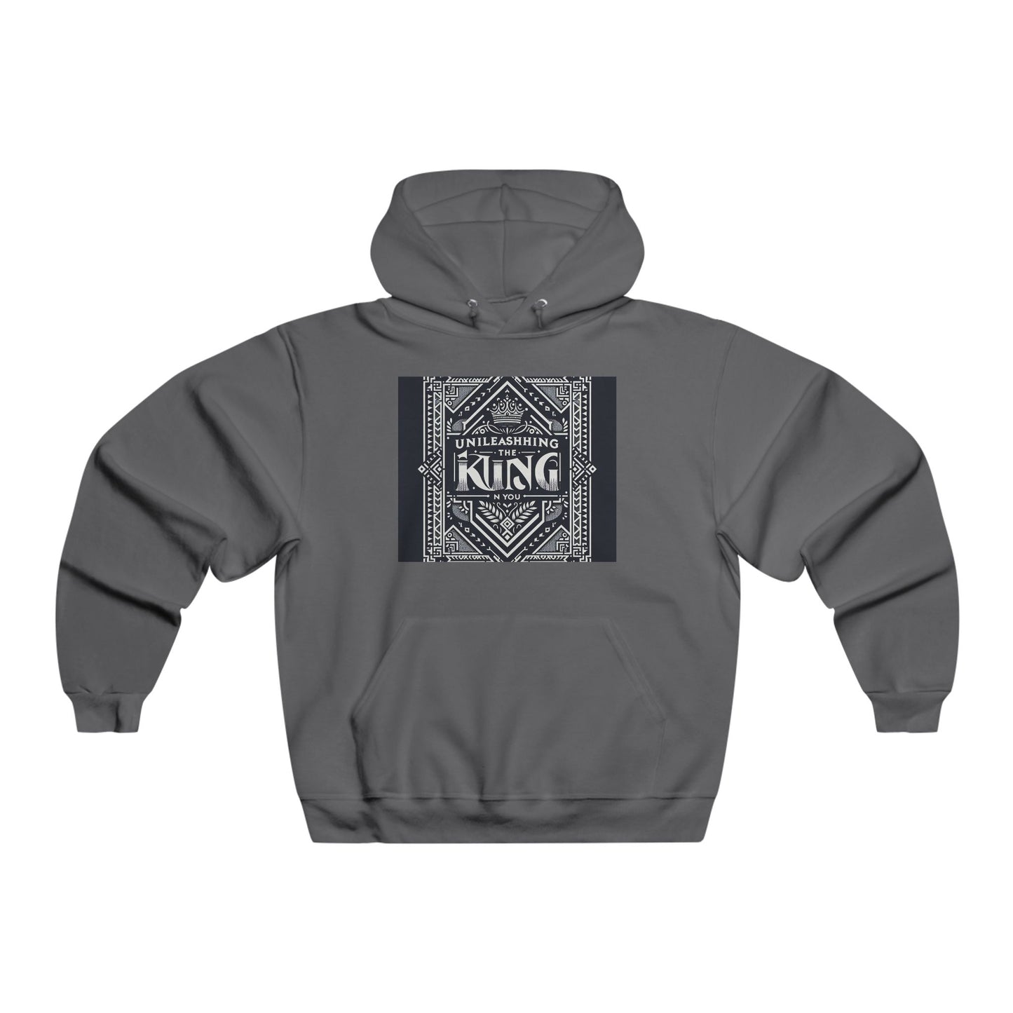 "Unleashed King" Sweatshirt – Black & White Graffiti-Inspired Urban Design